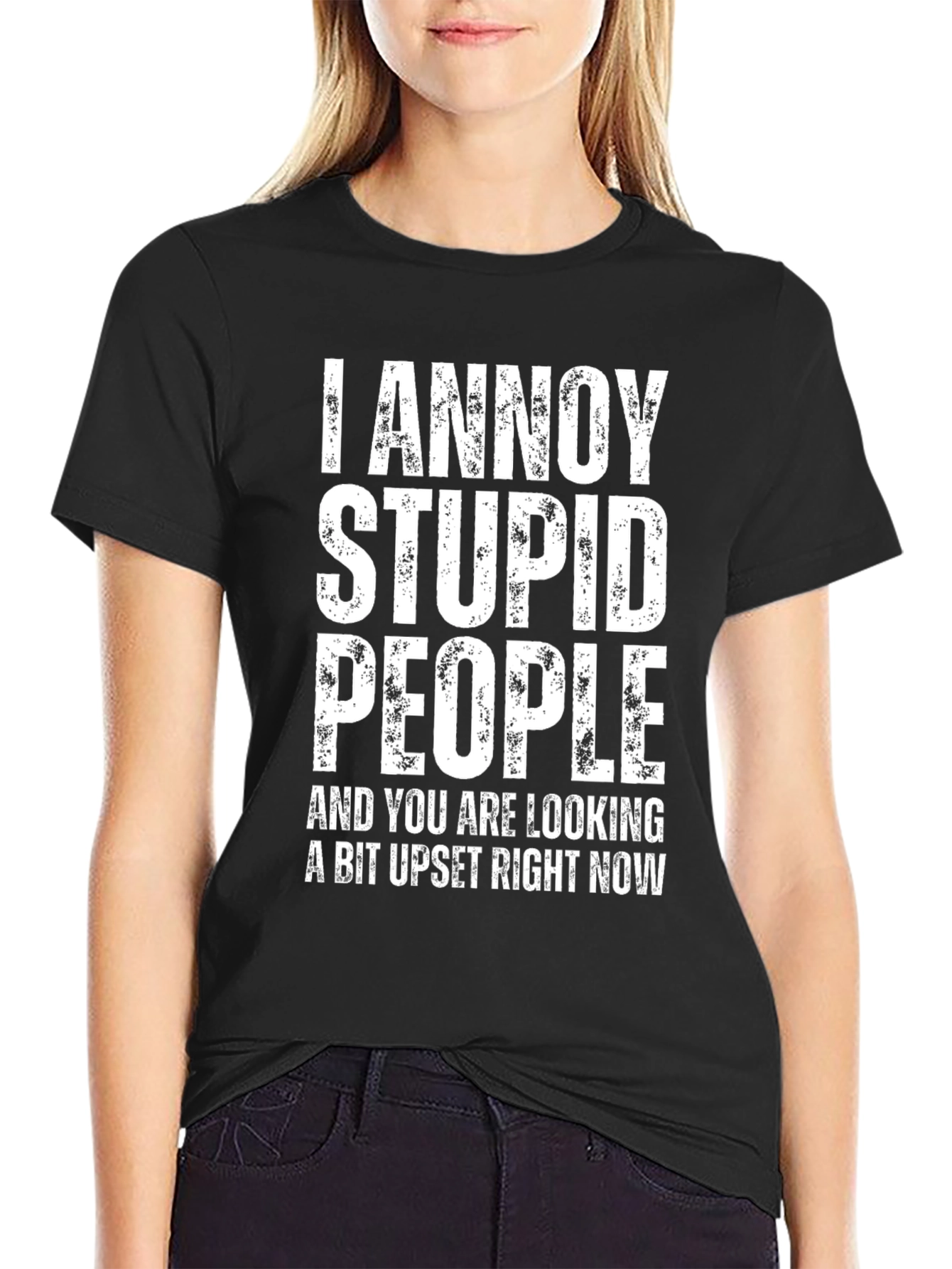 I Annoy Stupid People Graphic Tee