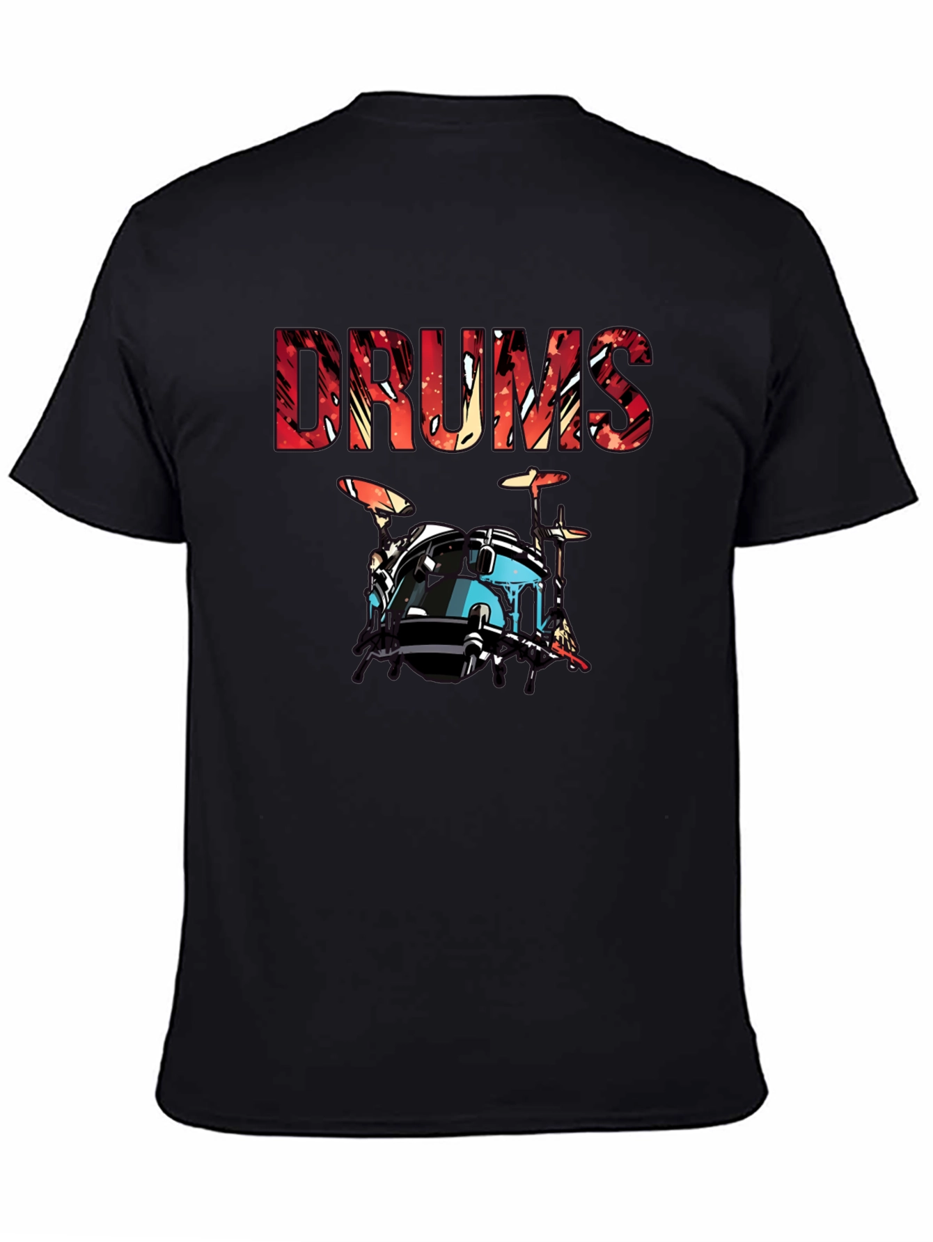 Drums Graphic Tee - Musician T-Shirt