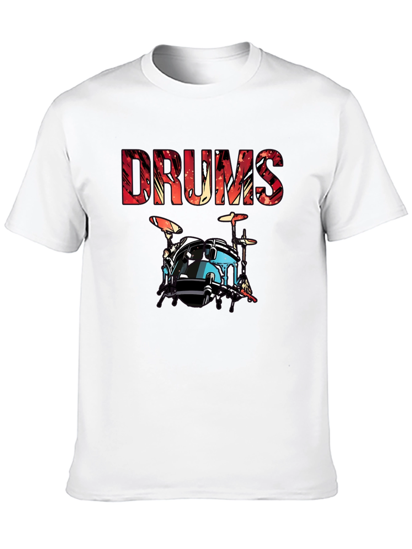 Drums Graphic Tee - Musician T-Shirt