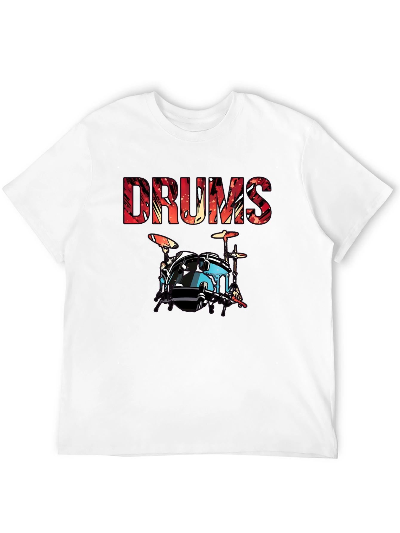 Drums Graphic Tee - Musician T-Shirt