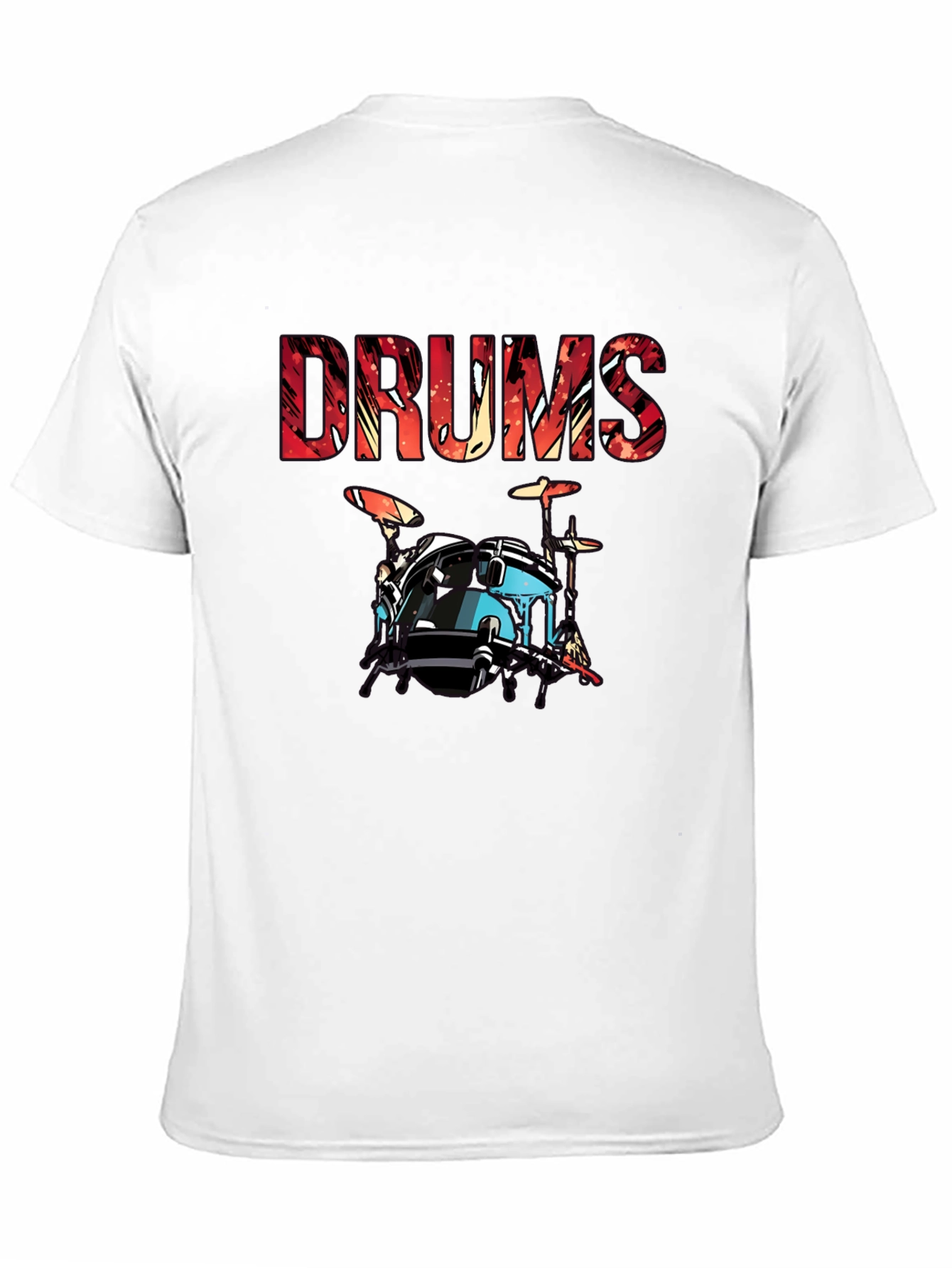 Drums Graphic Tee - Musician T-Shirt