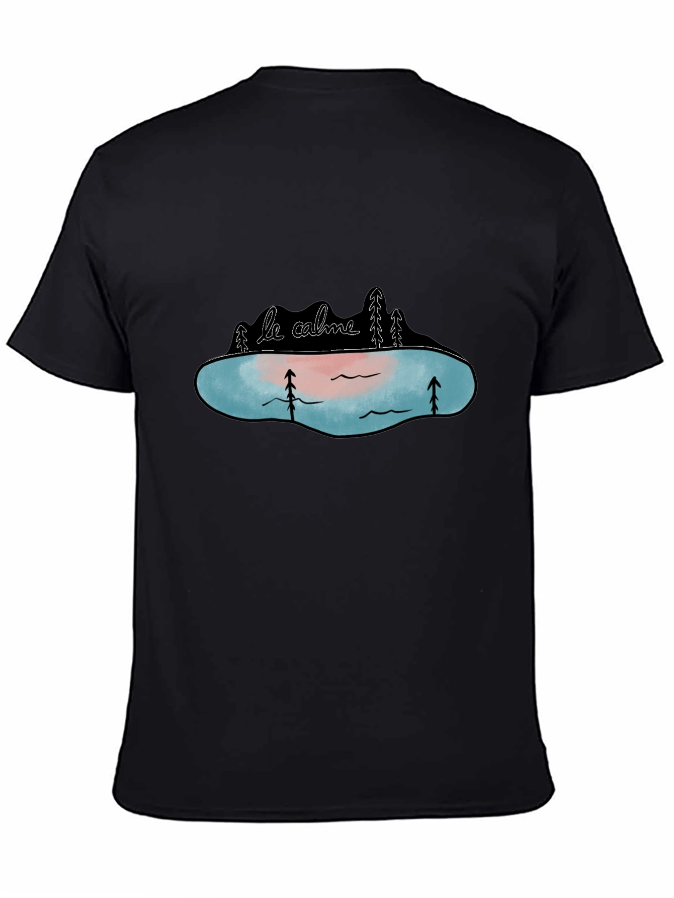 Le Calme Lake Graphic Tee - Black