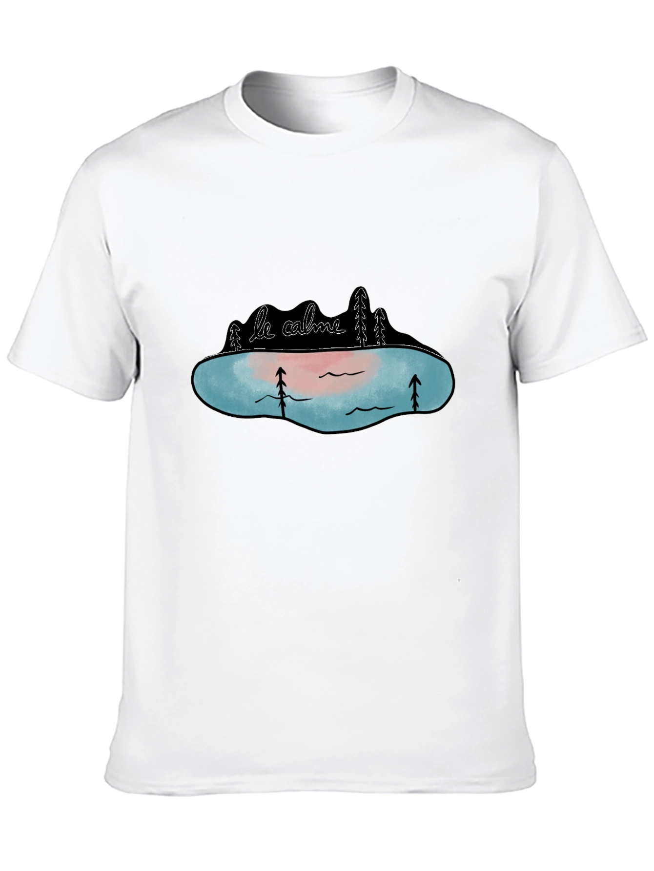 Le Calme Lake Graphic Tee - Black