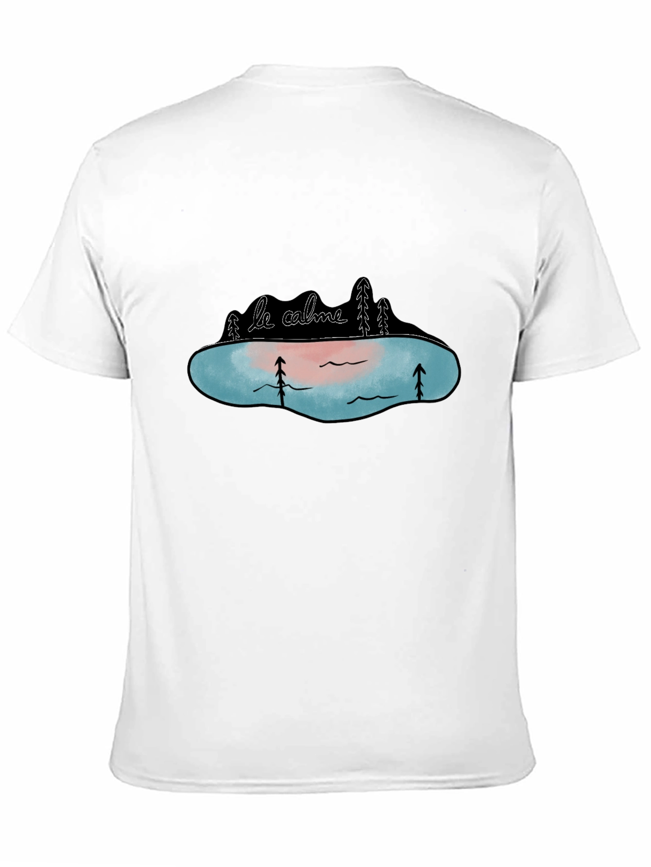 Le Calme Lake Graphic Tee - Black