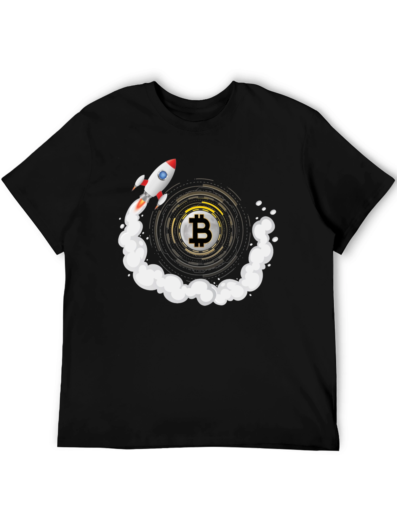 Bitcoin Rocket T-Shirt - Crypto To The Moon!