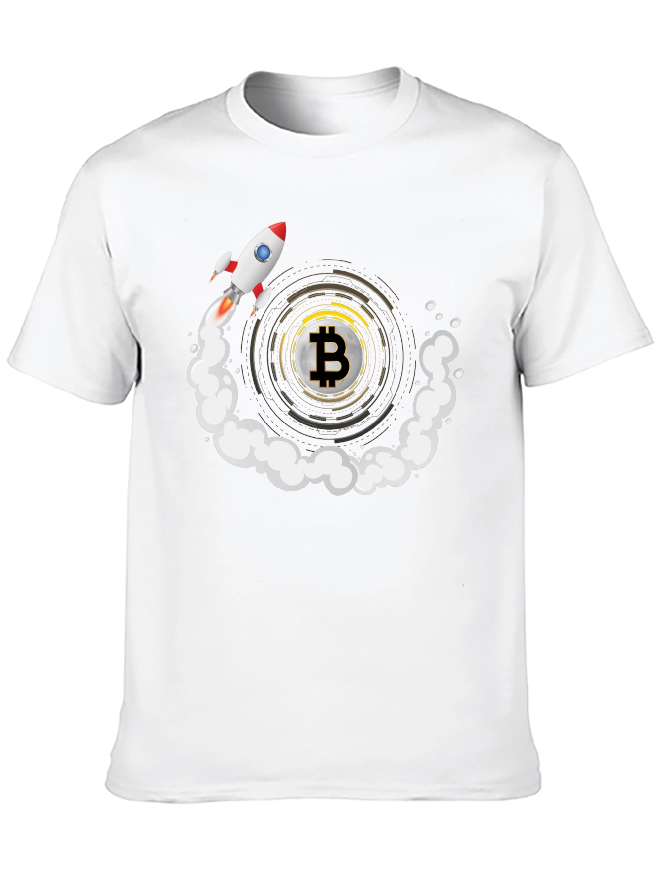 Bitcoin Rocket T-Shirt - Crypto To The Moon!