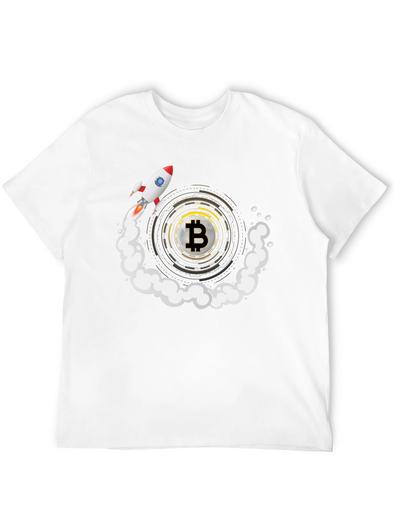 Bitcoin Rocket T-Shirt - Crypto To The Moon!