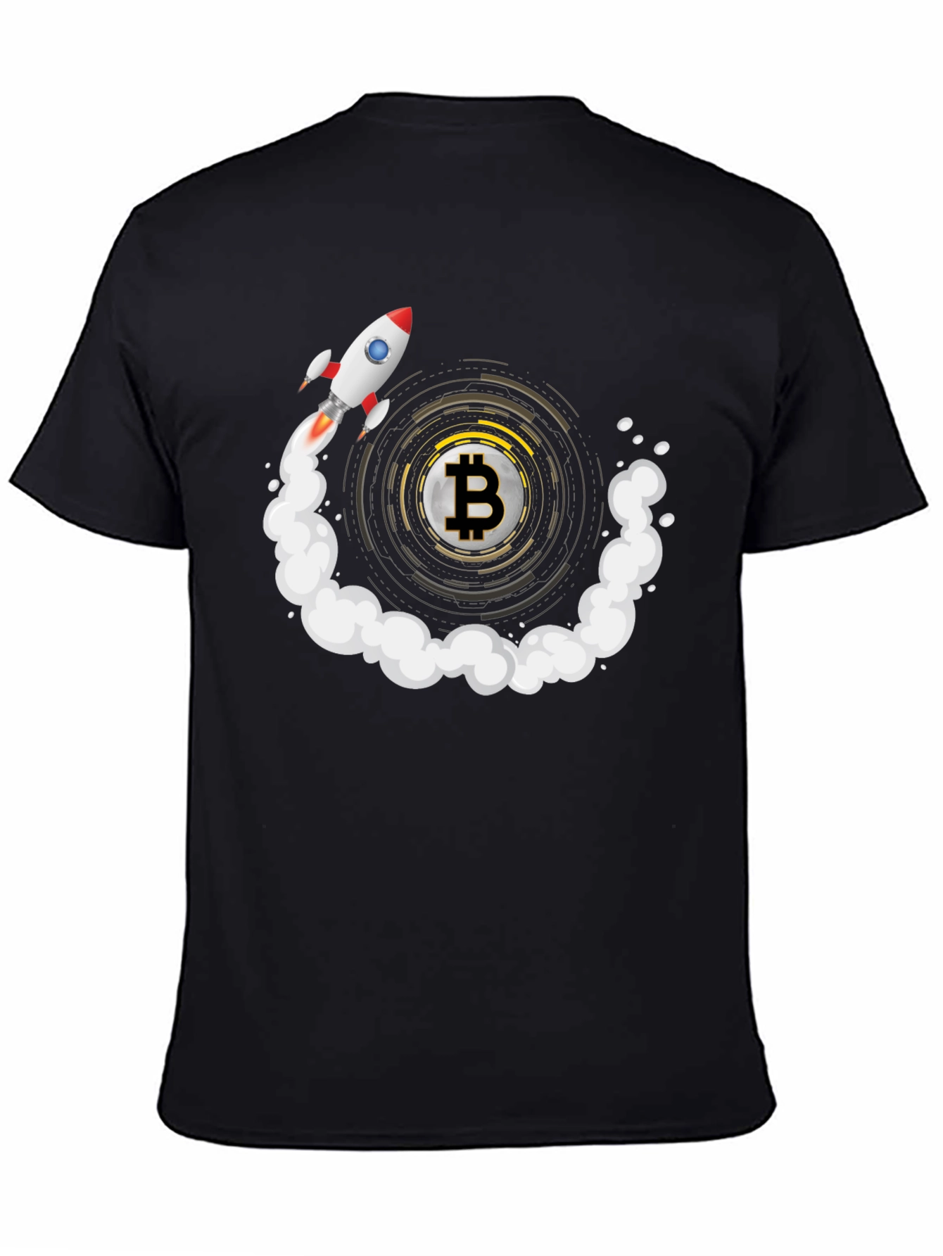 Bitcoin Rocket T-Shirt - Crypto To The Moon!