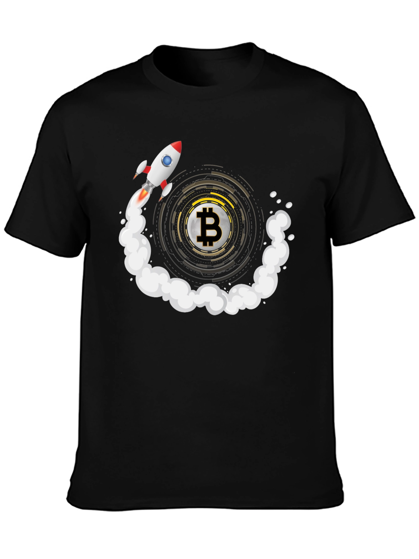 Bitcoin Rocket T-Shirt - Crypto To The Moon!