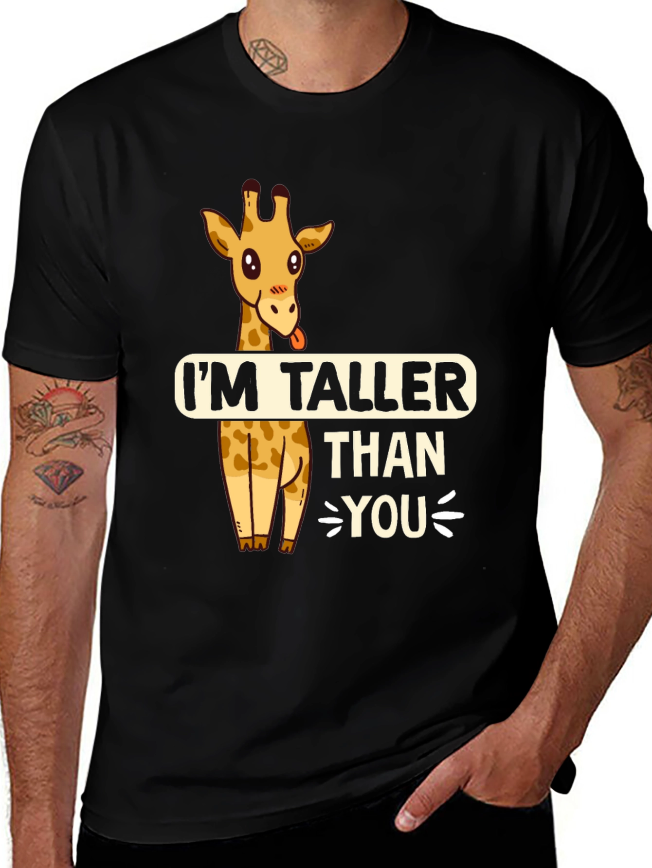 Funny Giraffe T-Shirt - Im Taller Than You