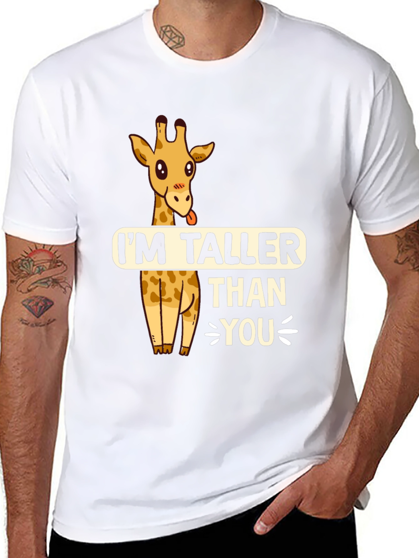 Funny Giraffe T-Shirt - Im Taller Than You