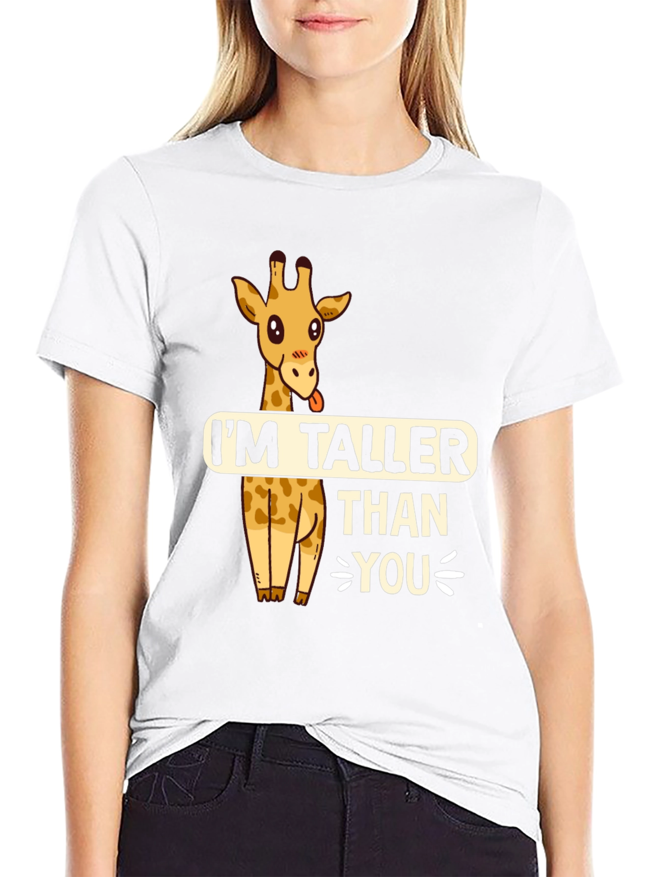 Funny Giraffe T-Shirt - Im Taller Than You