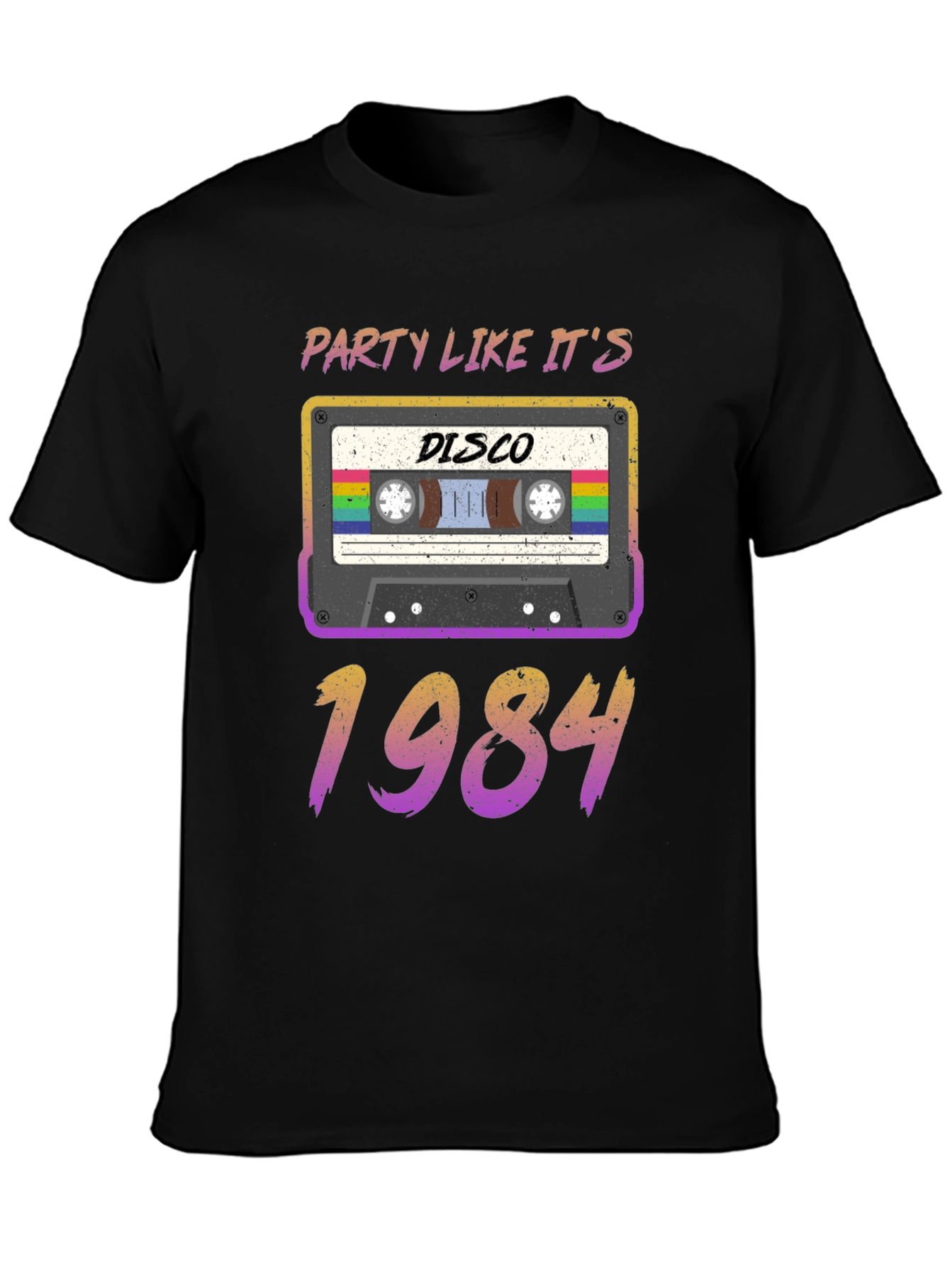 Retro 80s Cassette Tape Disco 1984 T-Shirt