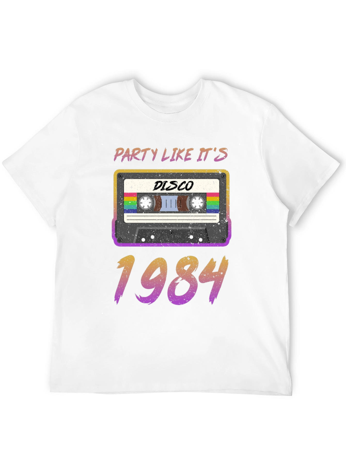 Retro 80s Cassette Tape Disco 1984 T-Shirt