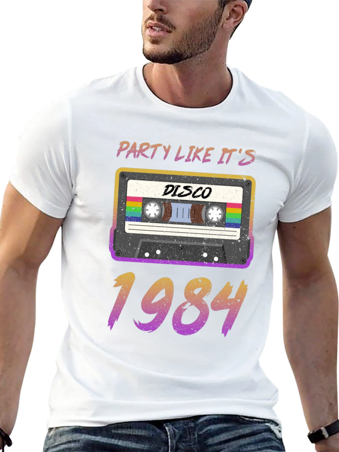 Retro 80s Cassette Tape Disco 1984 T-Shirt