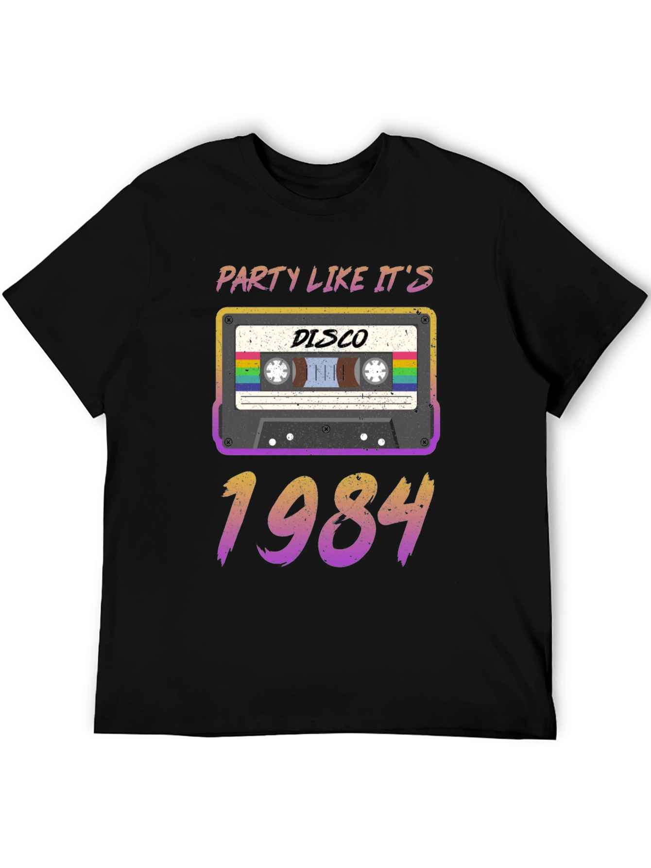 Retro 80s Cassette Tape Disco 1984 T-Shirt