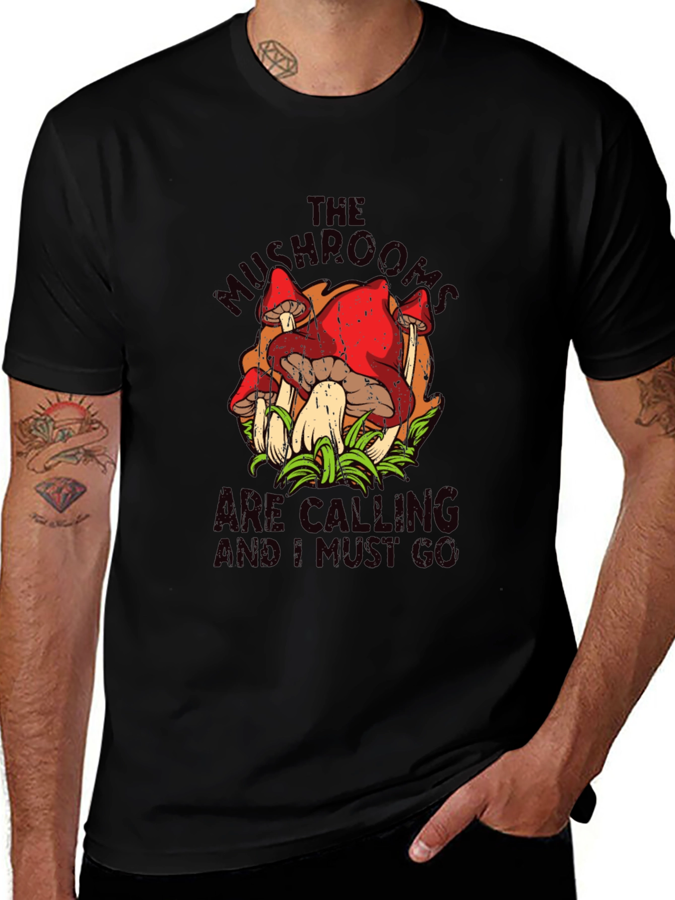 Mushroom Calling T-Shirt - Nature Lover Tee