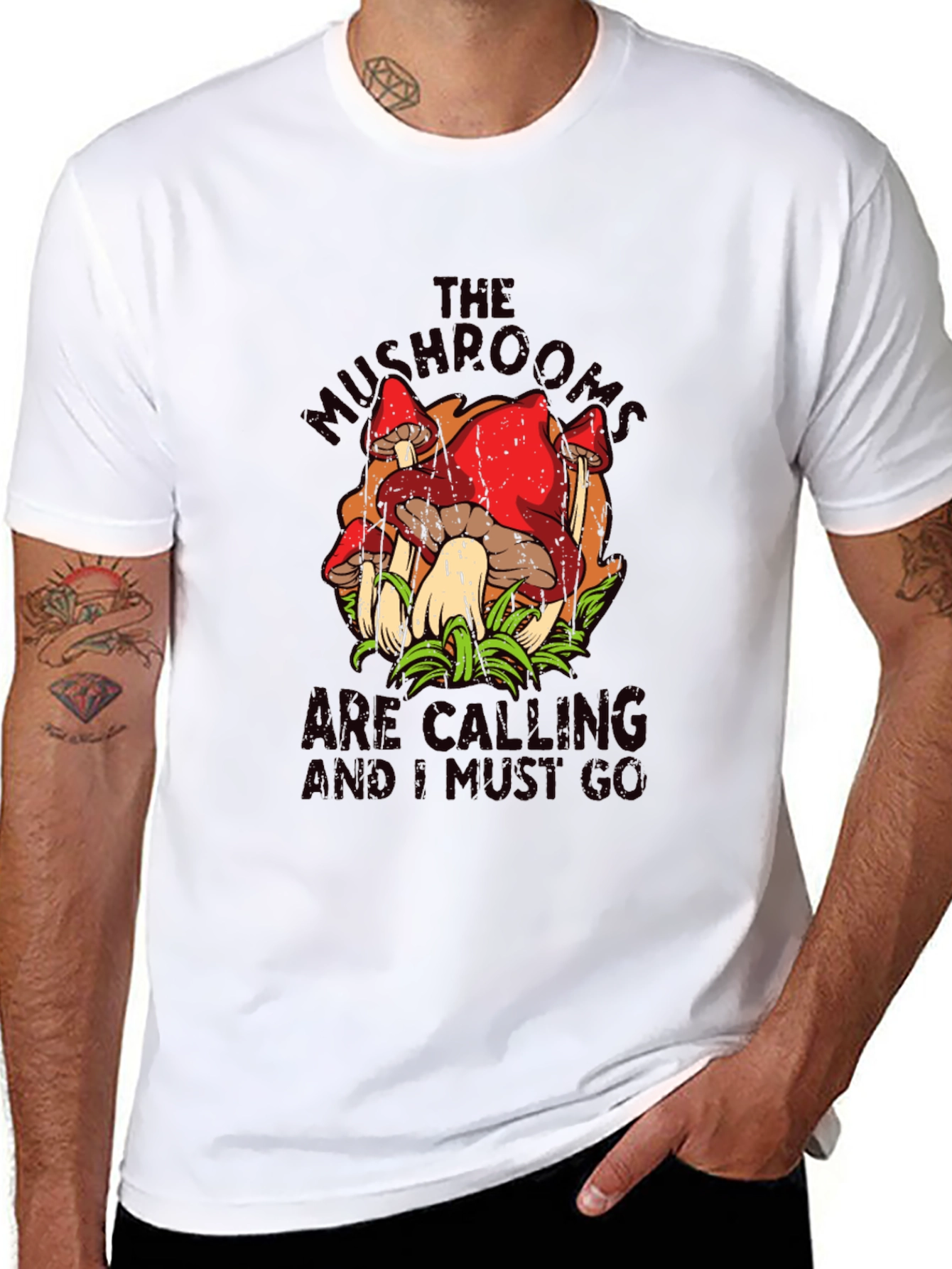 Mushroom Calling T-Shirt - Nature Lover Tee