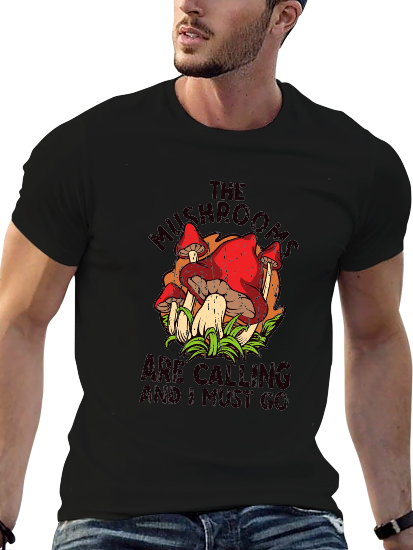 Mushroom Calling T-Shirt - Nature Lover Tee