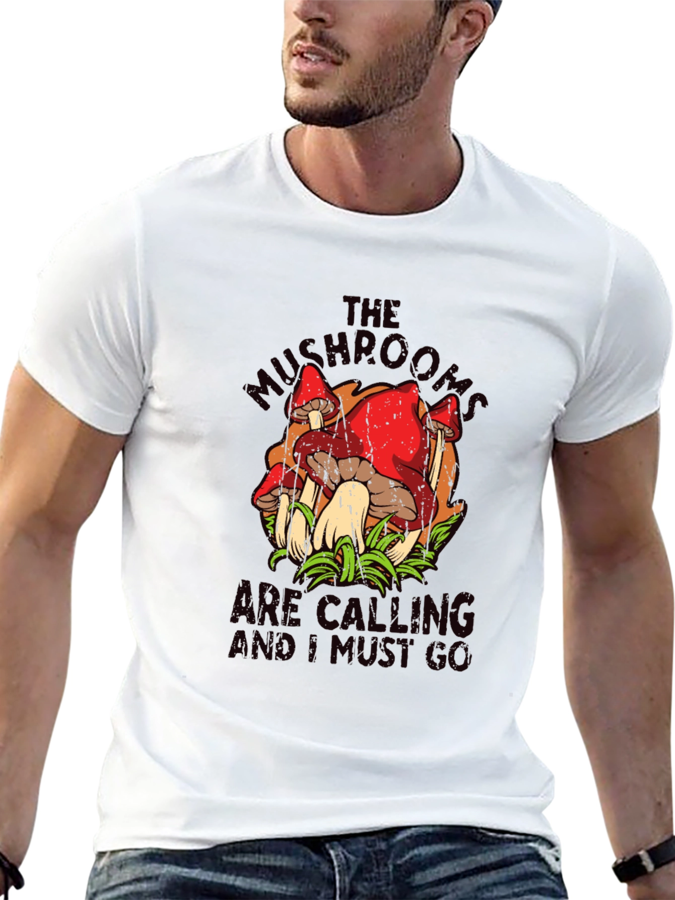 Mushroom Calling T-Shirt - Nature Lover Tee