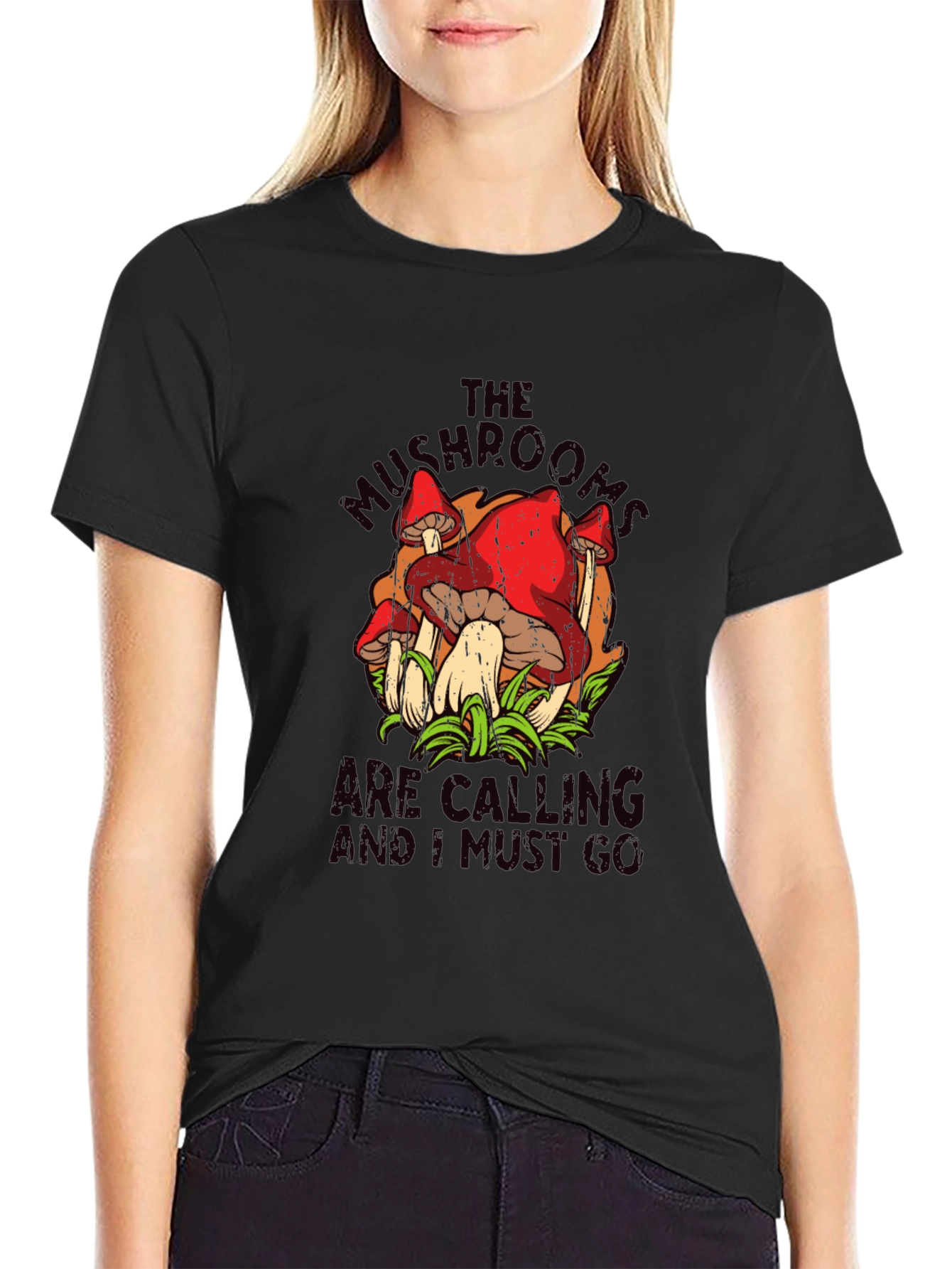 Mushroom Calling T-Shirt - Nature Lover Tee