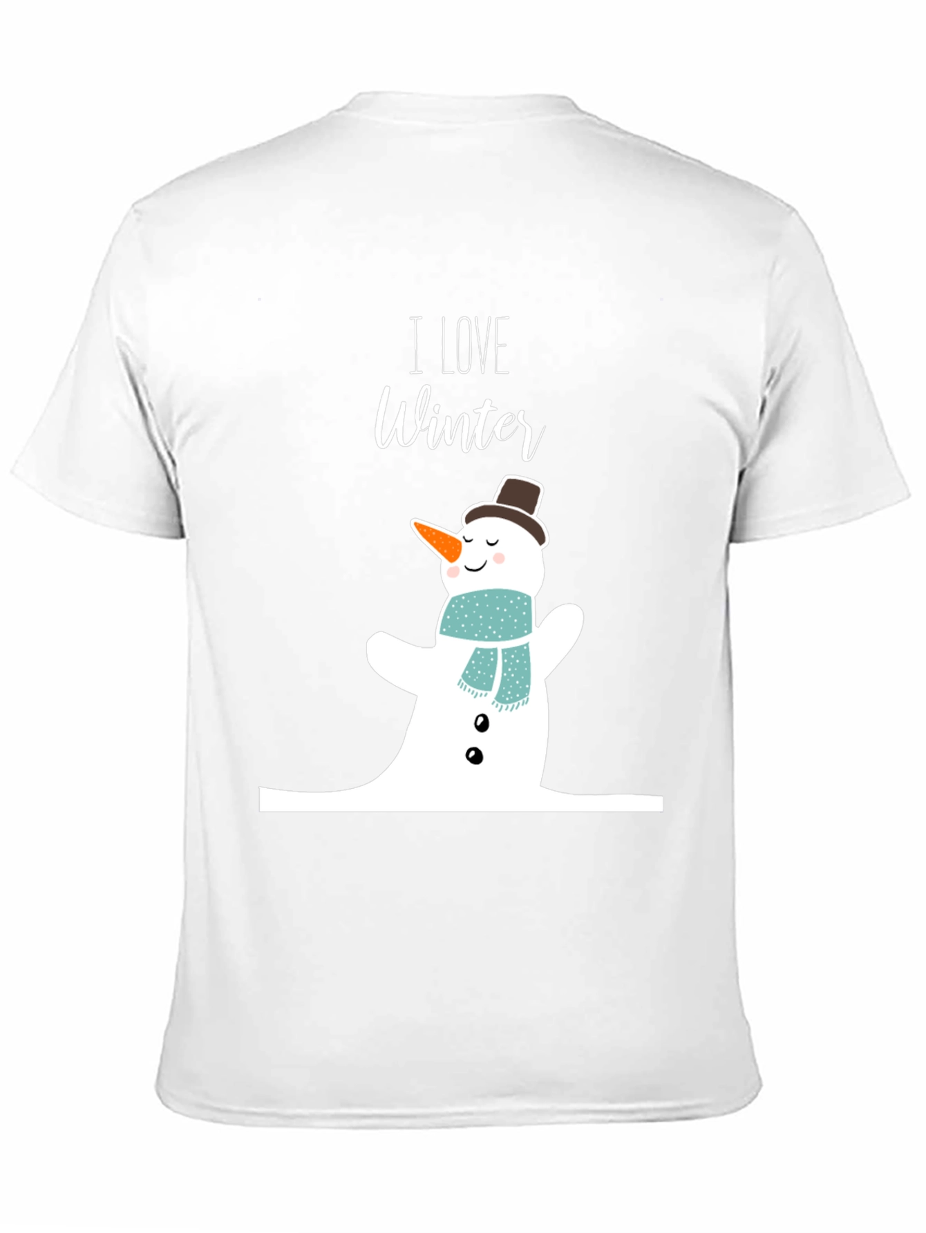I Love Winter Snowman Graphic Tee