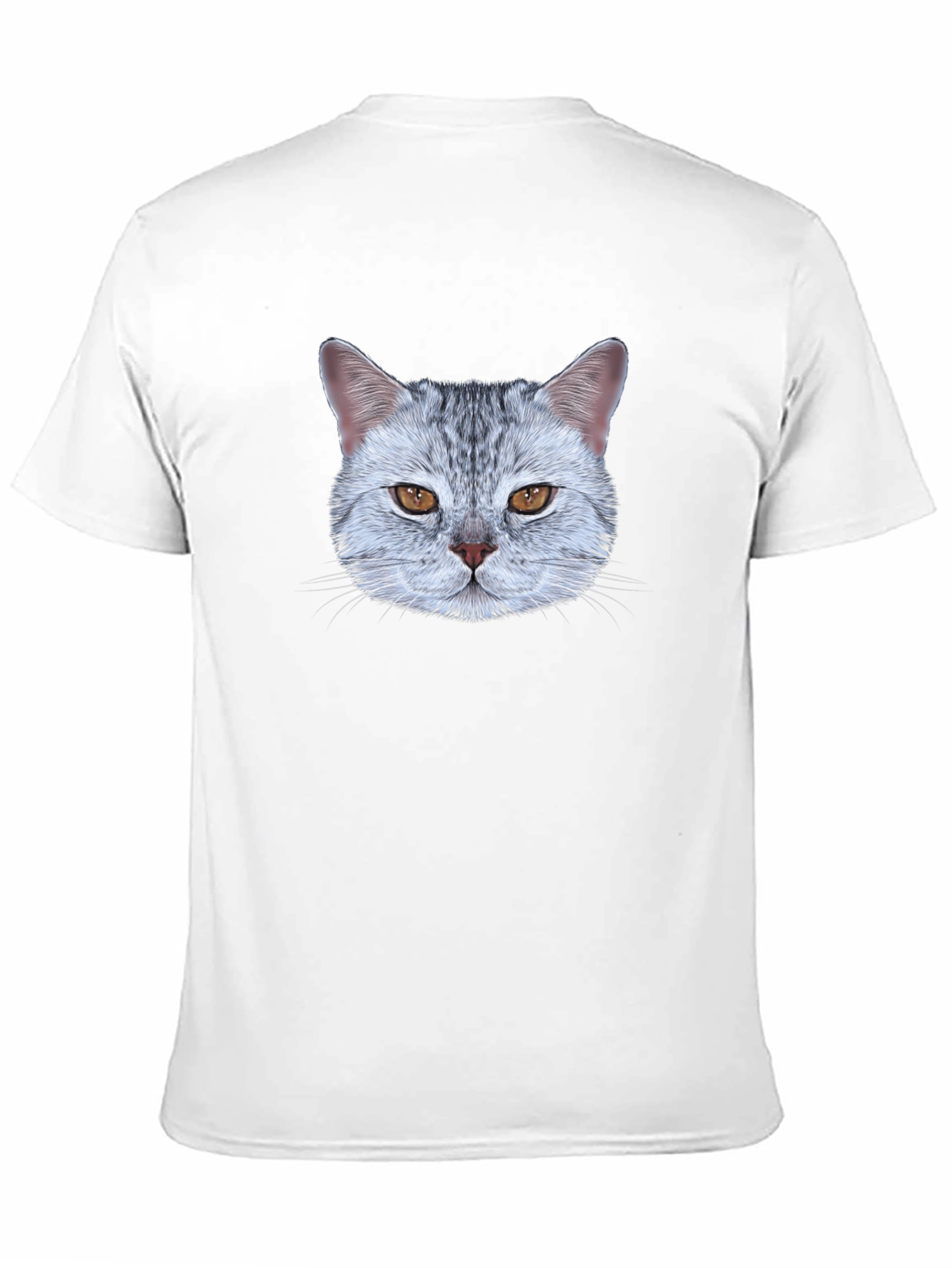 Cat Face Graphic Tee - Unique Design