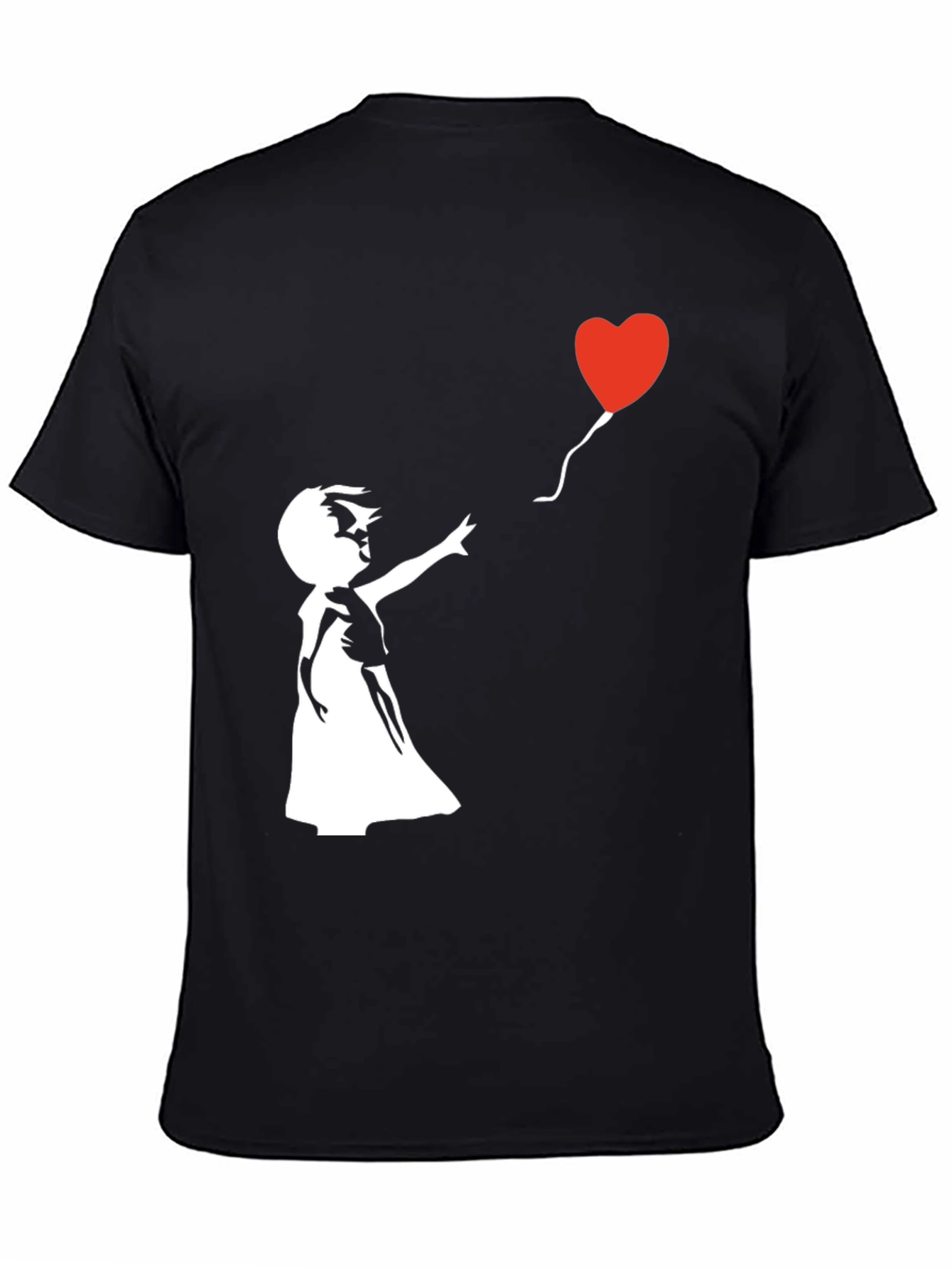 Banksy Girl with Balloon Graphic T-Shirt