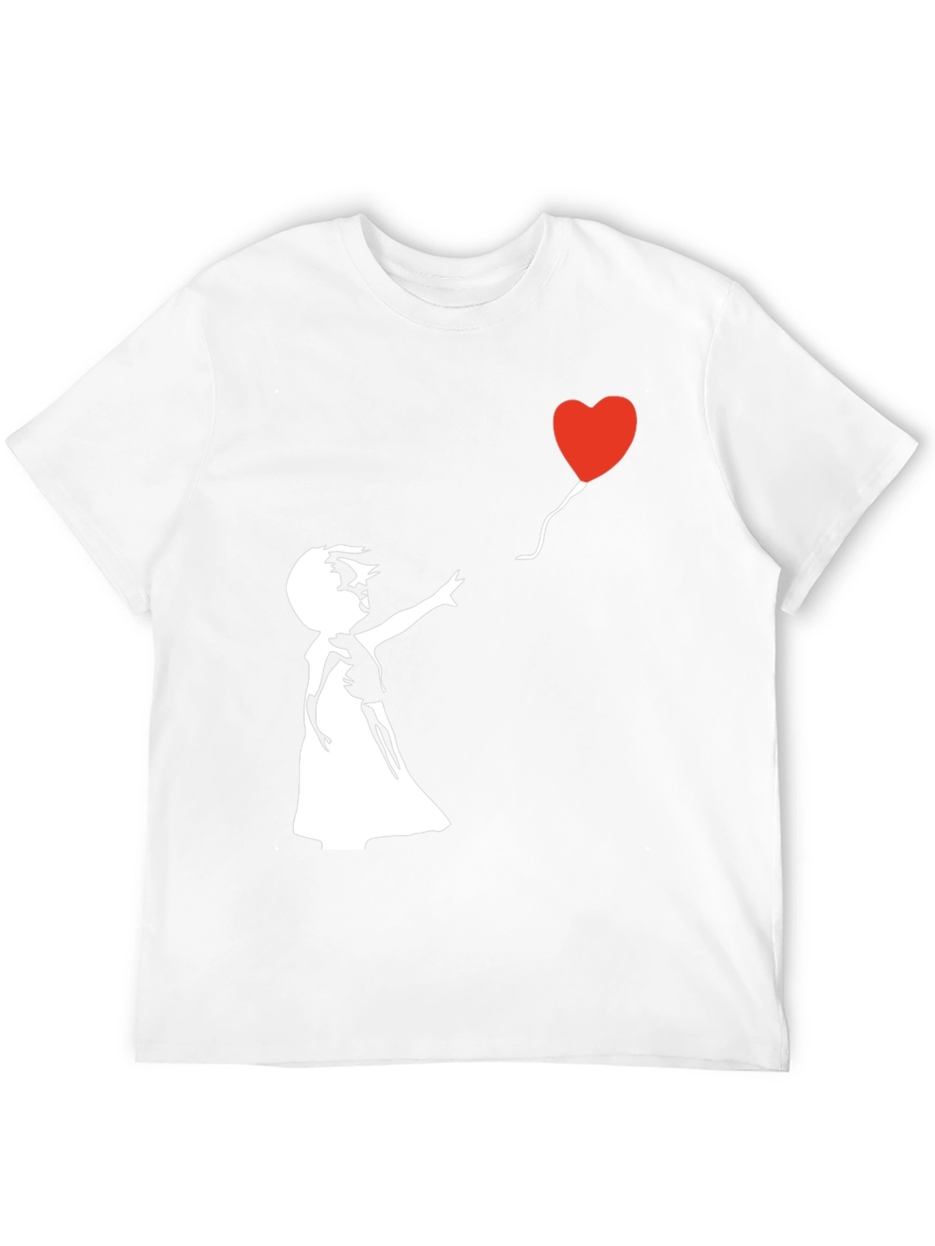 Banksy Girl with Balloon Graphic T-Shirt
