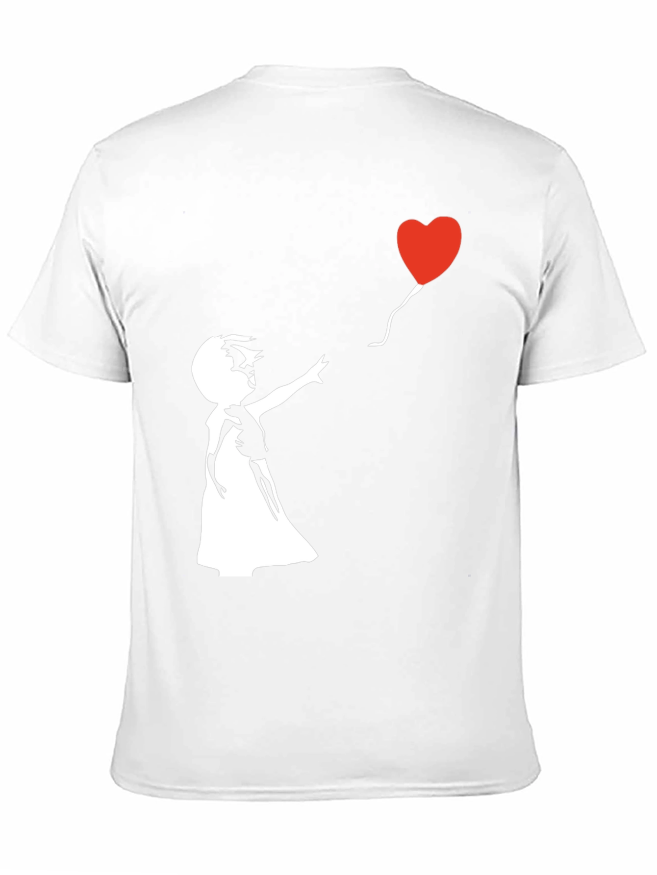 Banksy Girl with Balloon Graphic T-Shirt