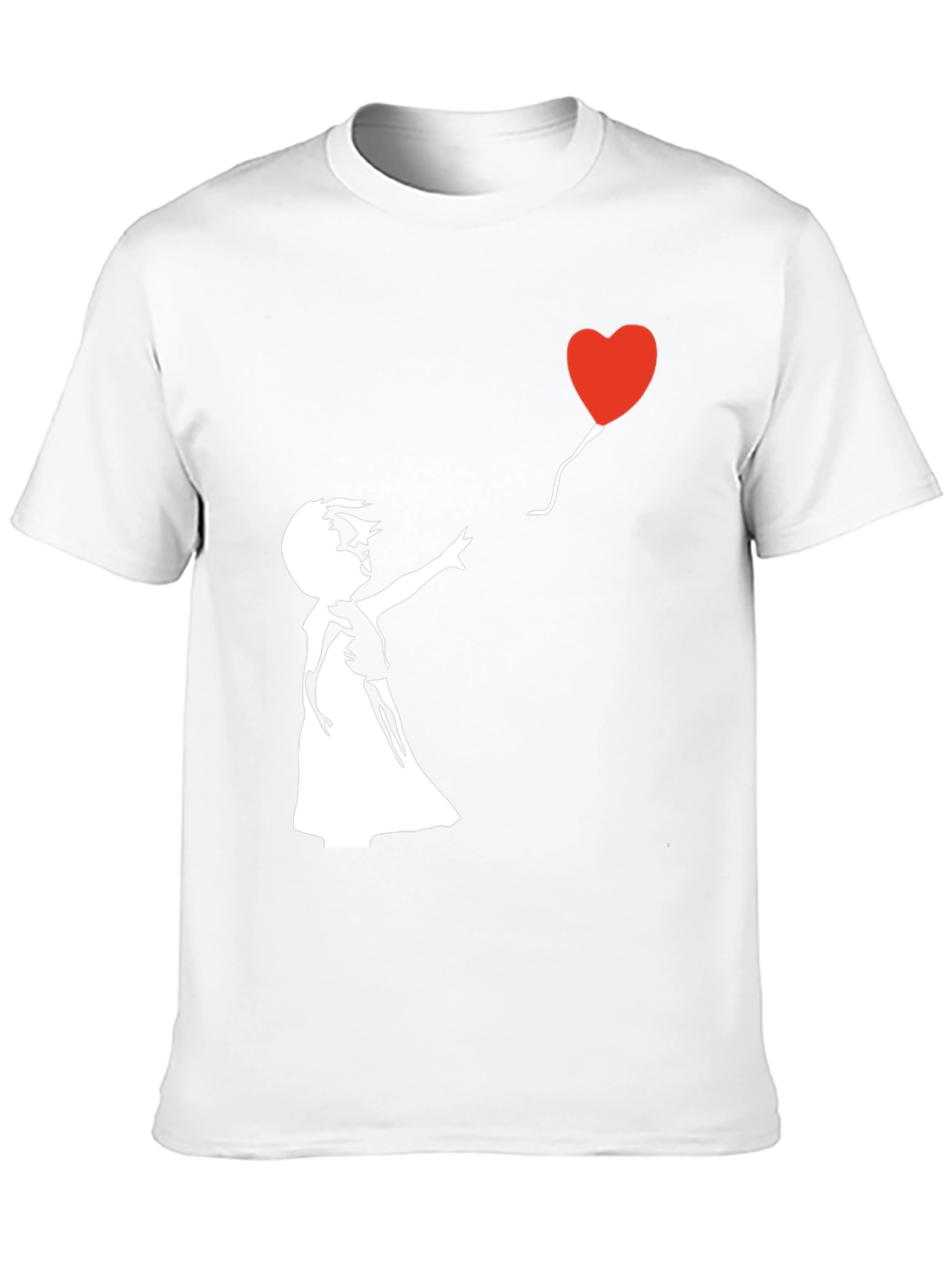 Banksy Girl with Balloon Graphic T-Shirt