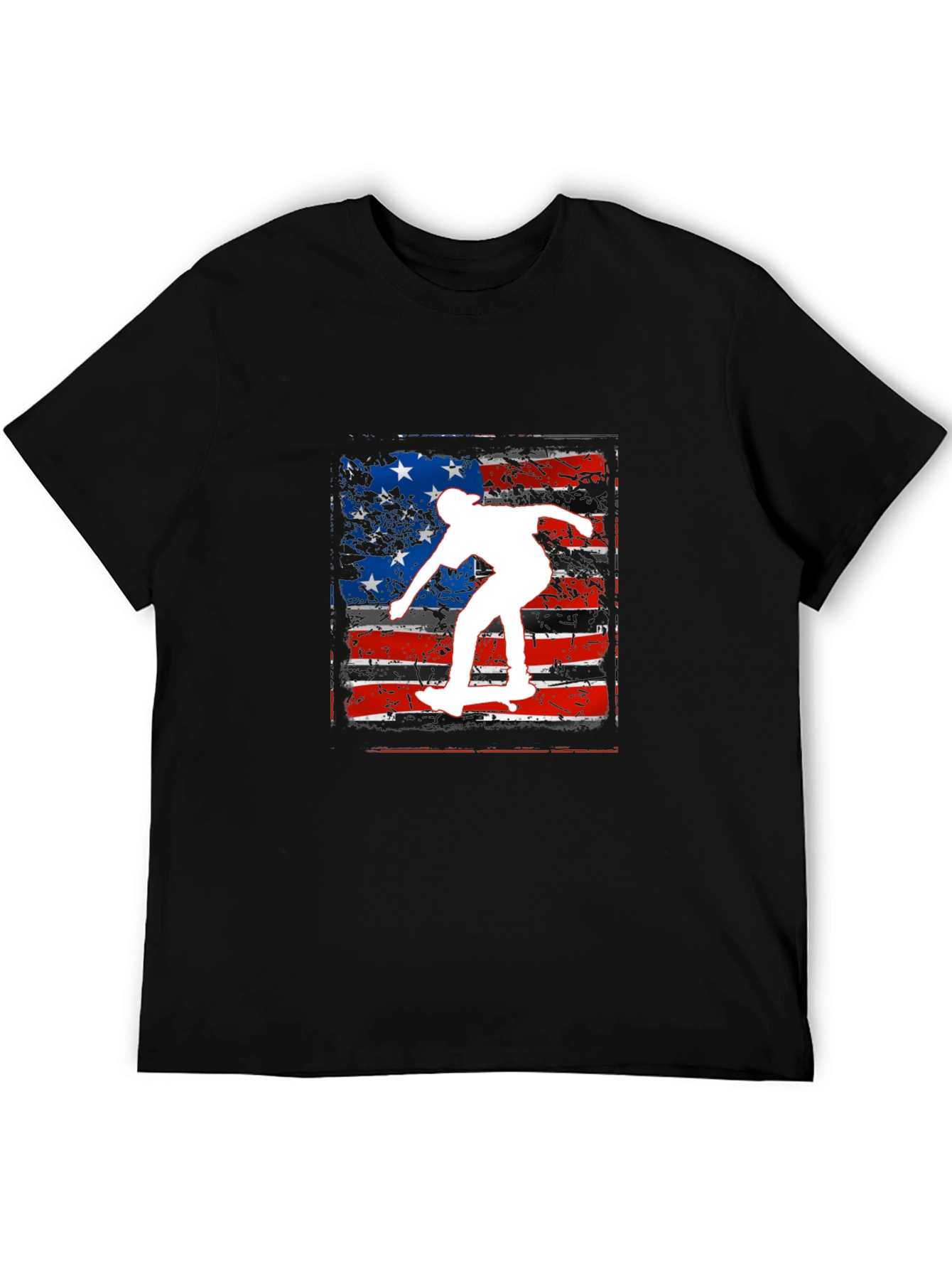 Skate USA Flag Graphic Tee