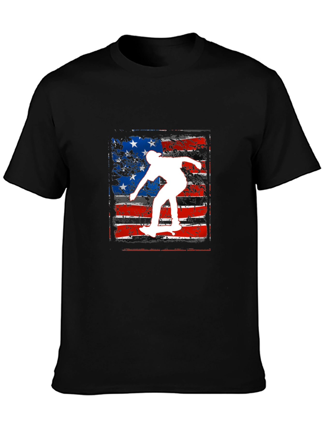 Skate USA Flag Graphic Tee