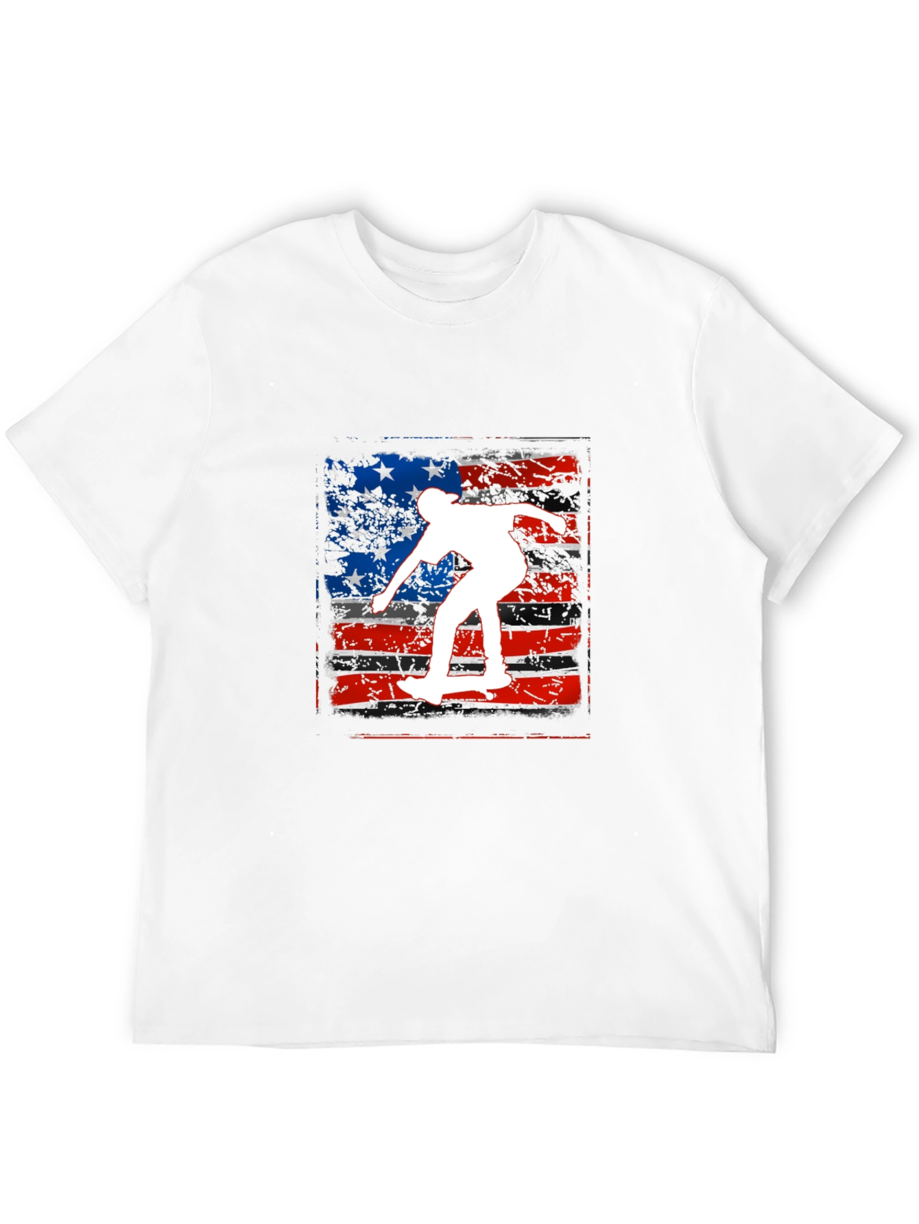 Skate USA Flag Graphic Tee