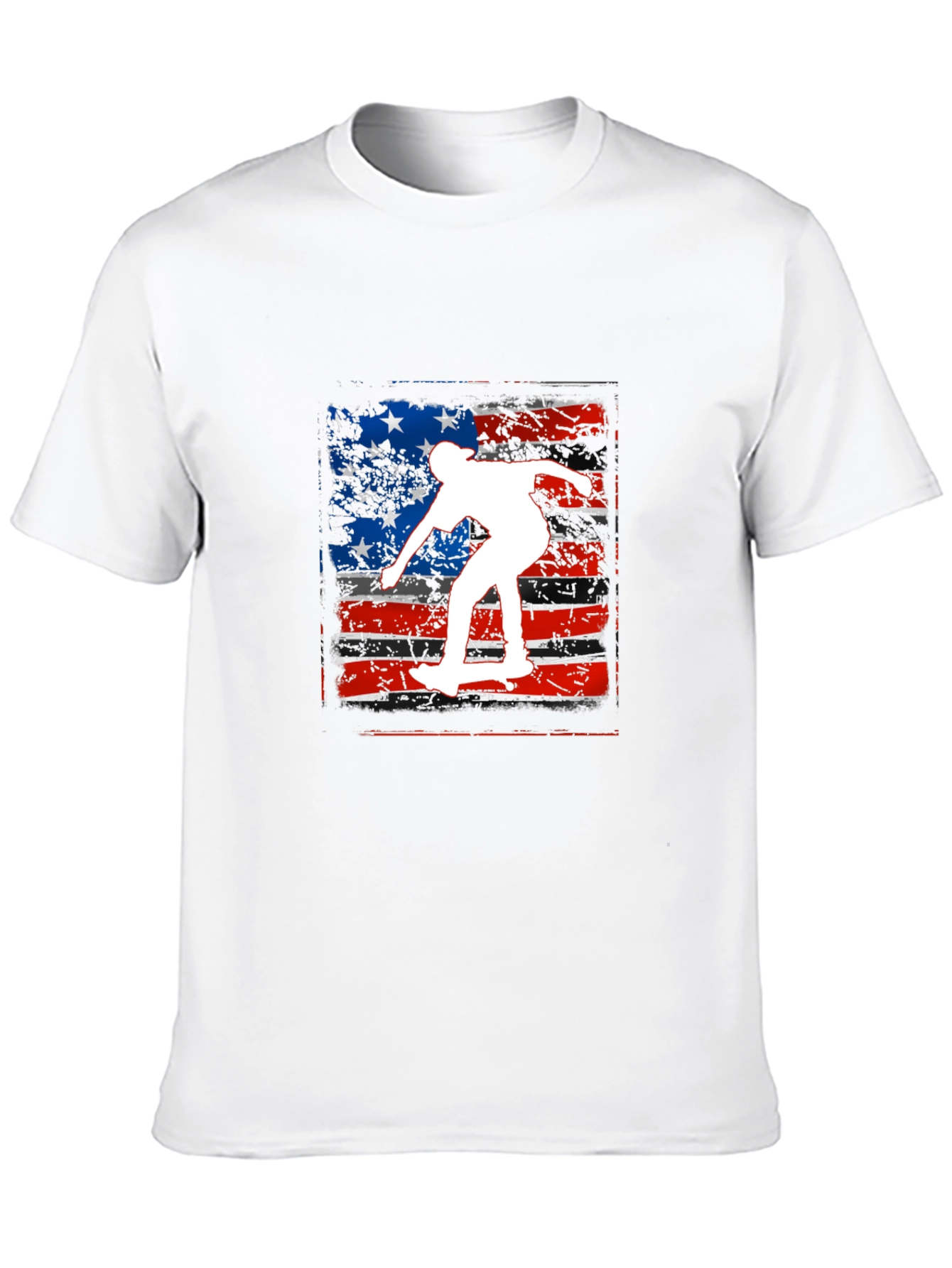 Skate USA Flag Graphic Tee