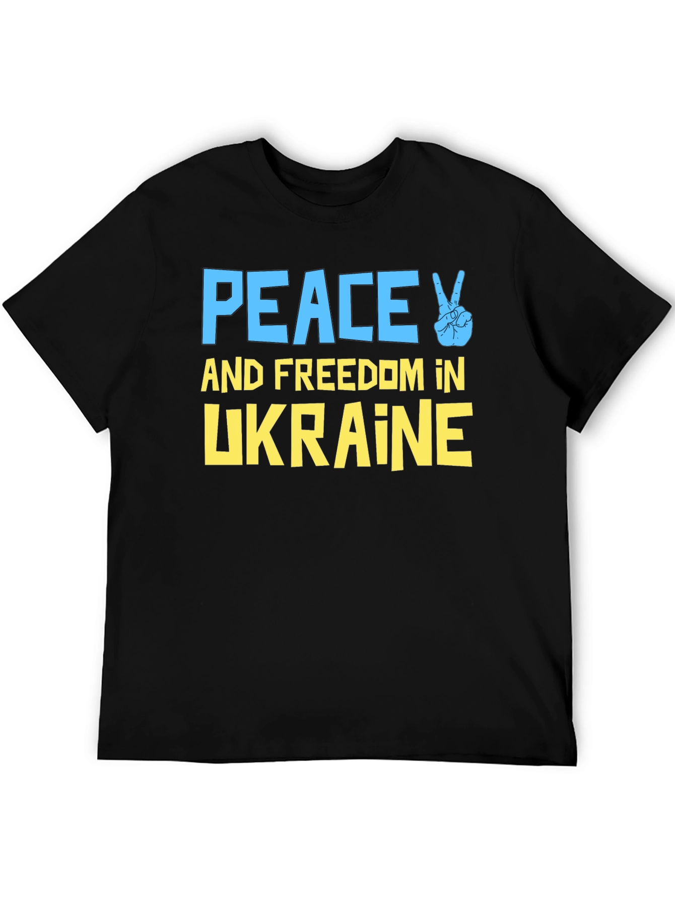 Peace and Freedom Ukraine Graphic T-Shirt