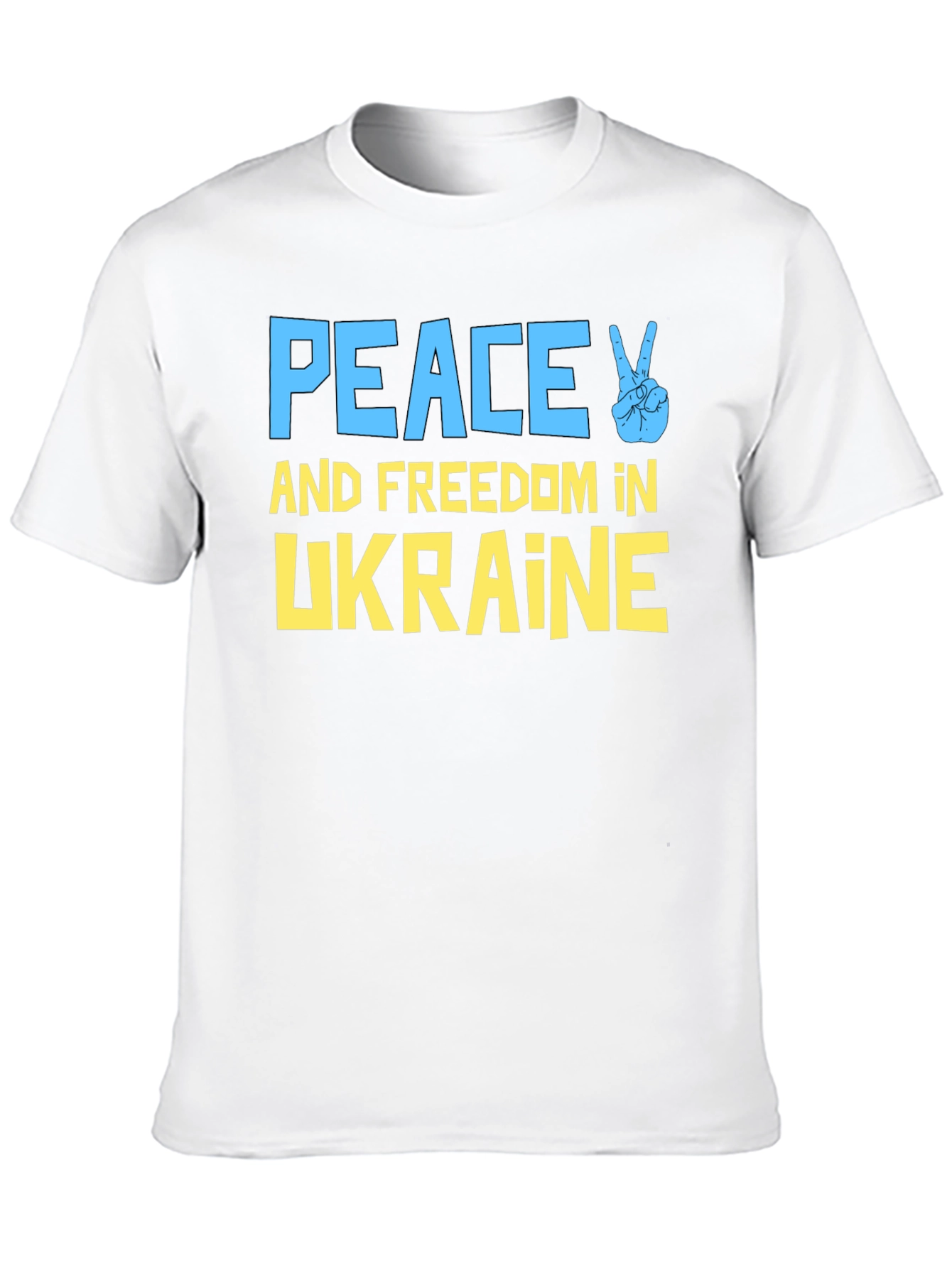 Peace and Freedom Ukraine Graphic T-Shirt