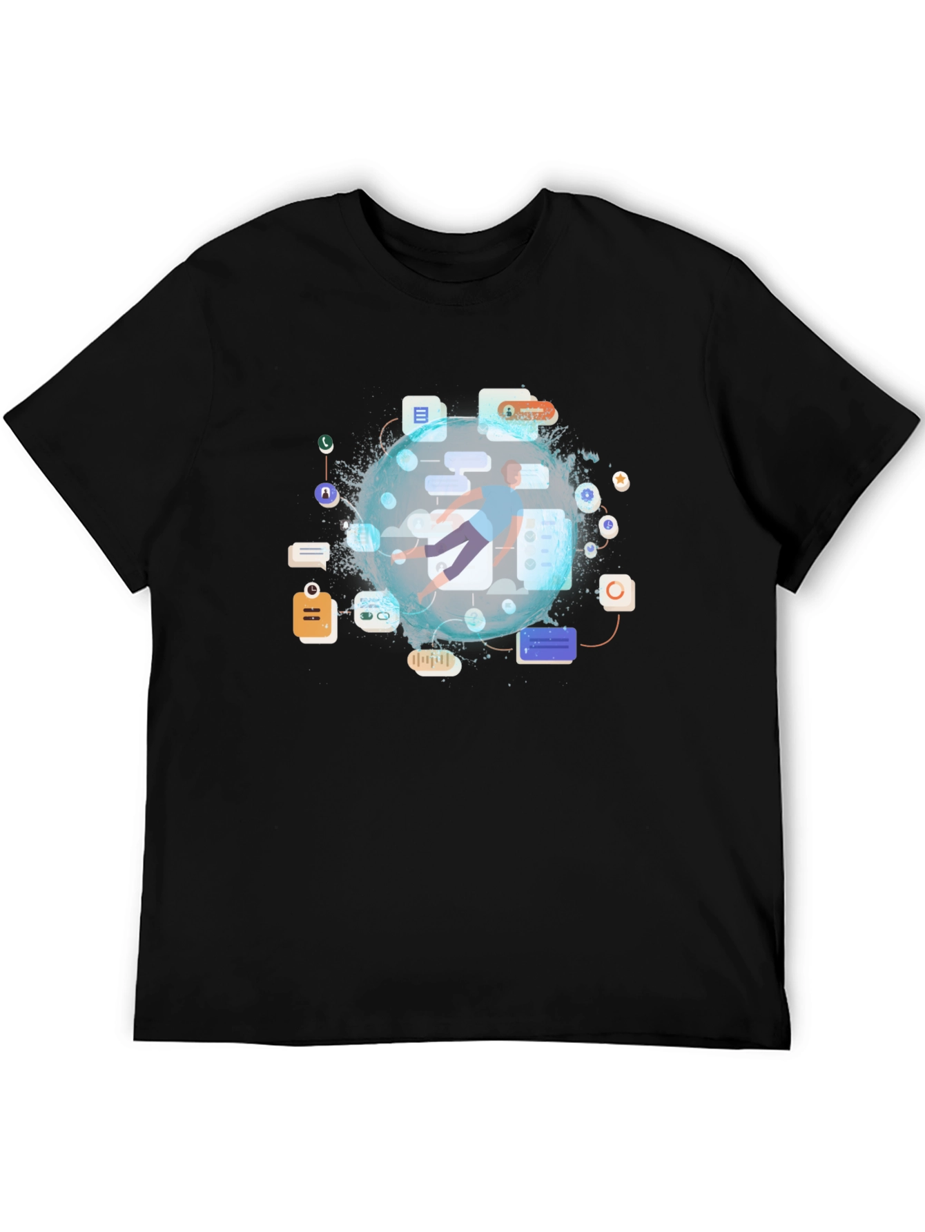 Tech Globe Graphic T-Shirt
