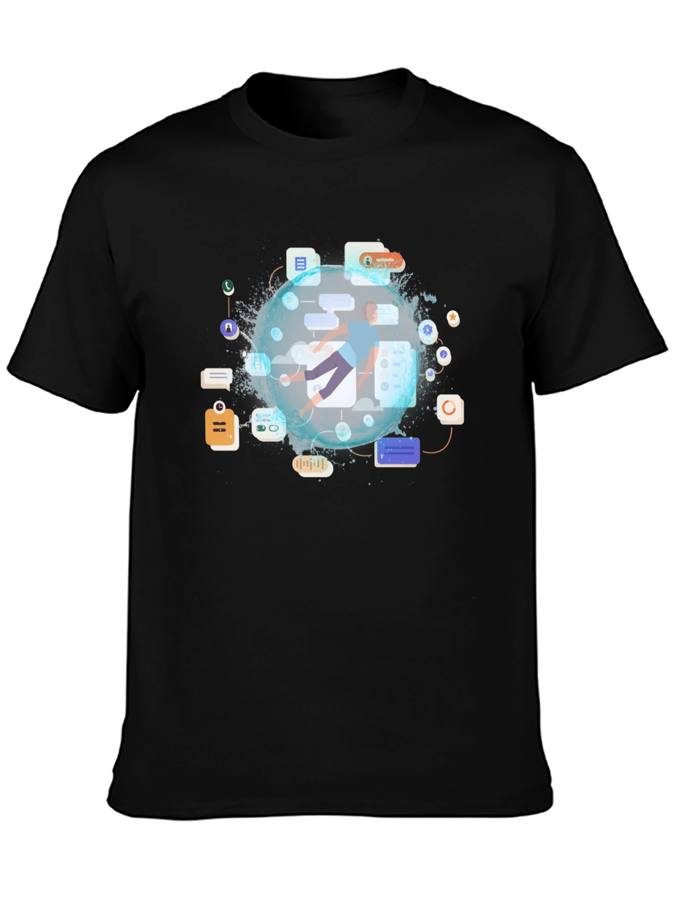 Tech Globe Graphic T-Shirt