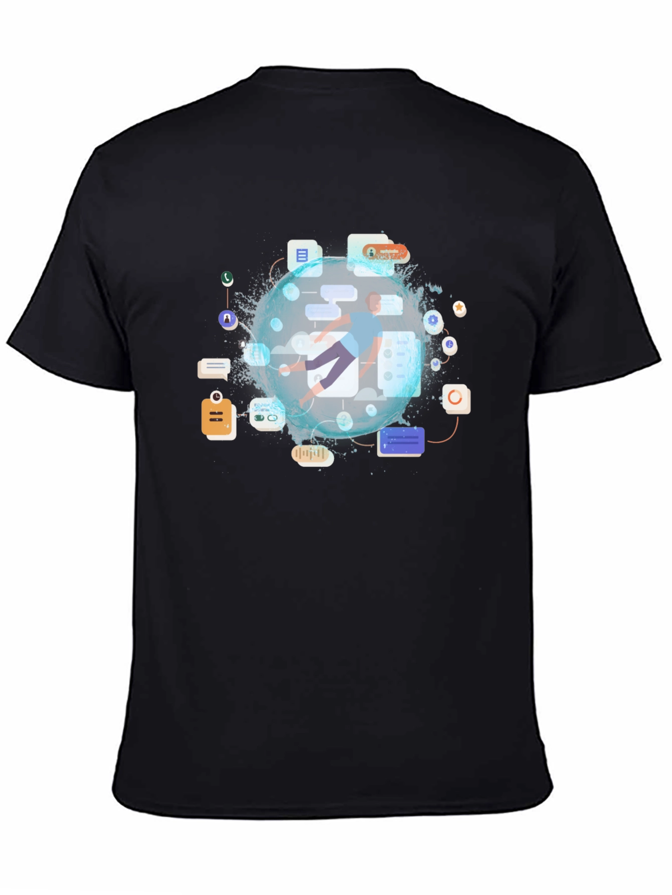 Tech Globe Graphic T-Shirt