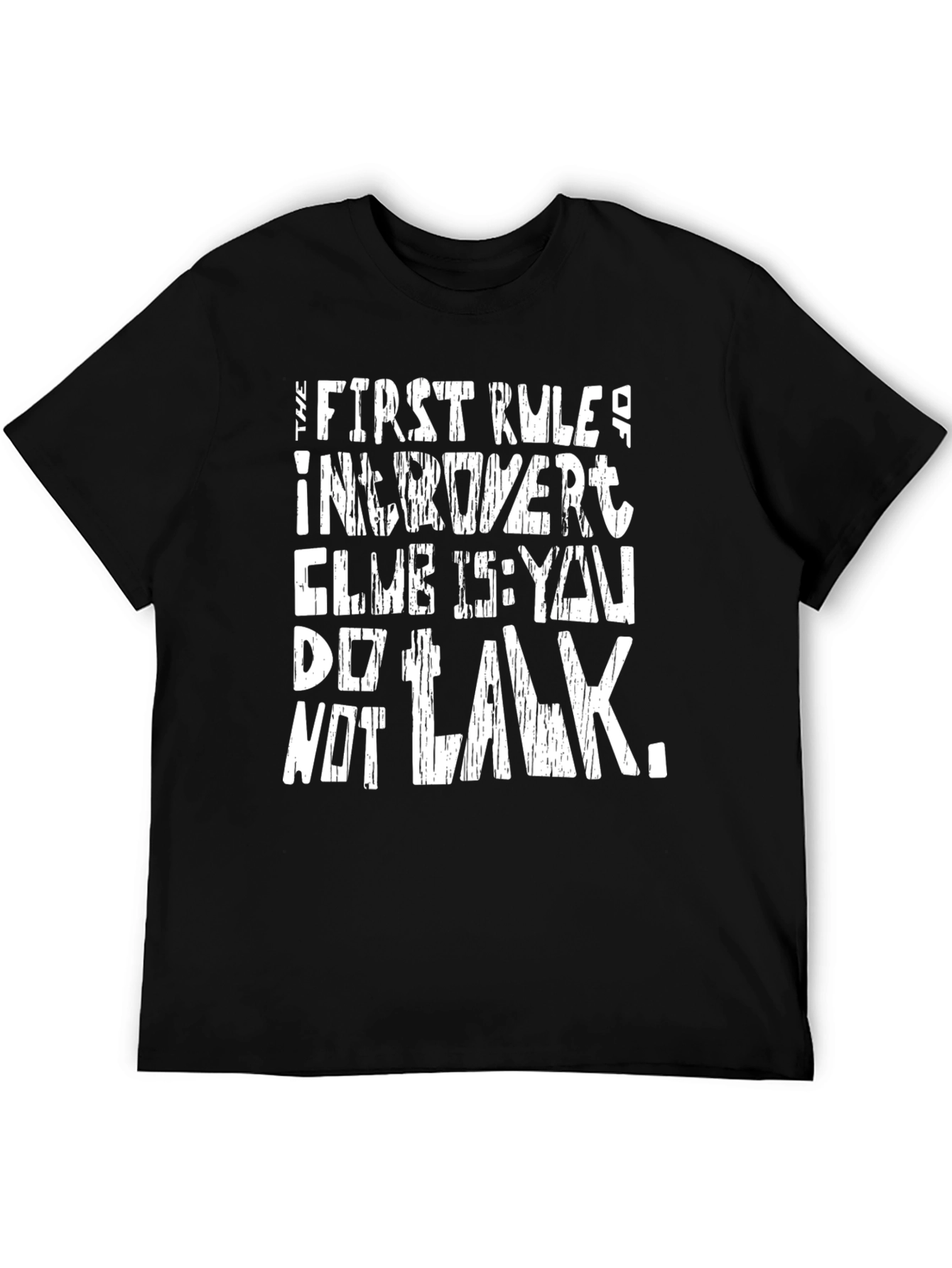 Introvert Club Rule T-Shirt - Funny Graphic Tee