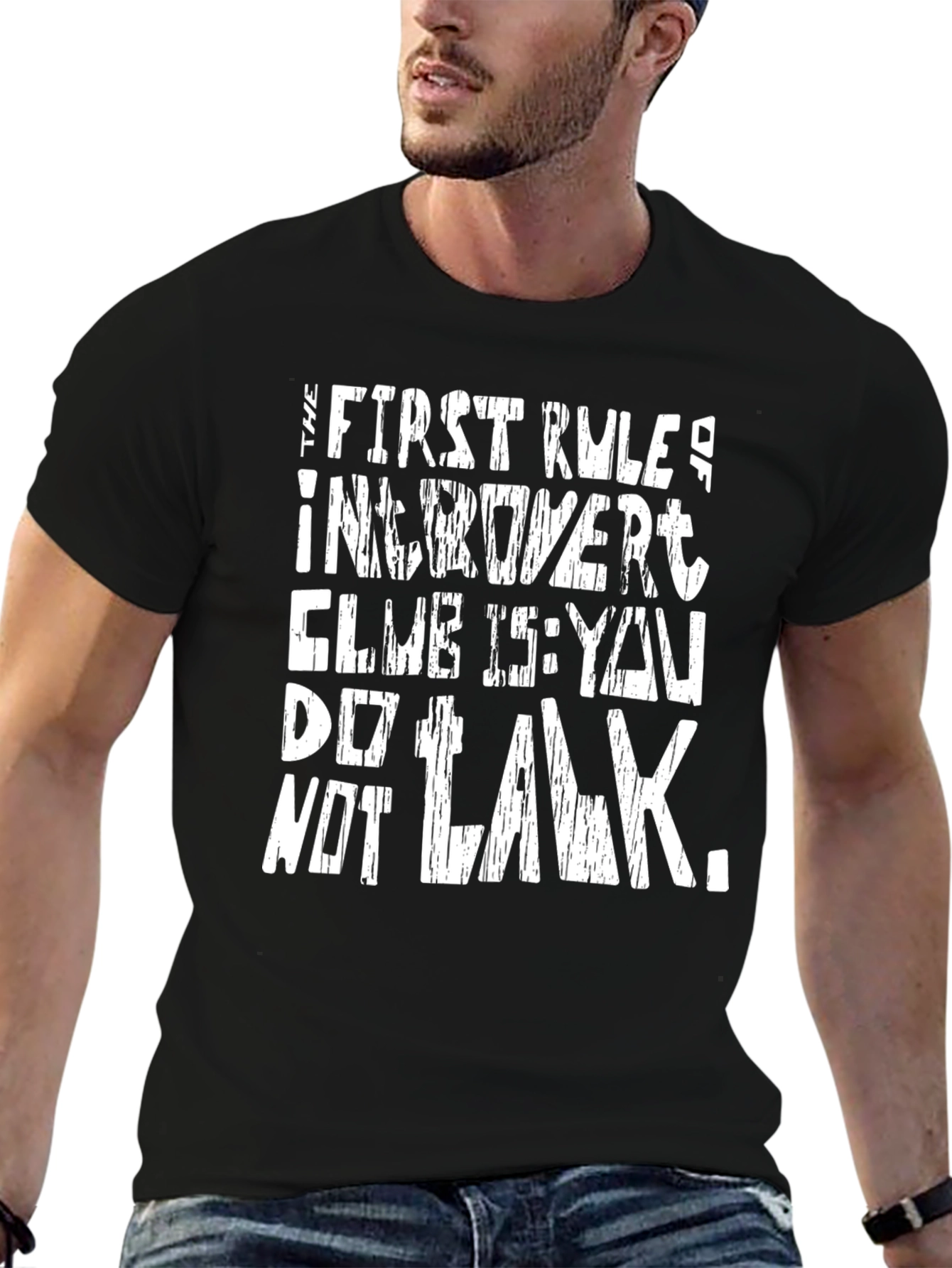 Introvert Club Rule T-Shirt - Funny Graphic Tee