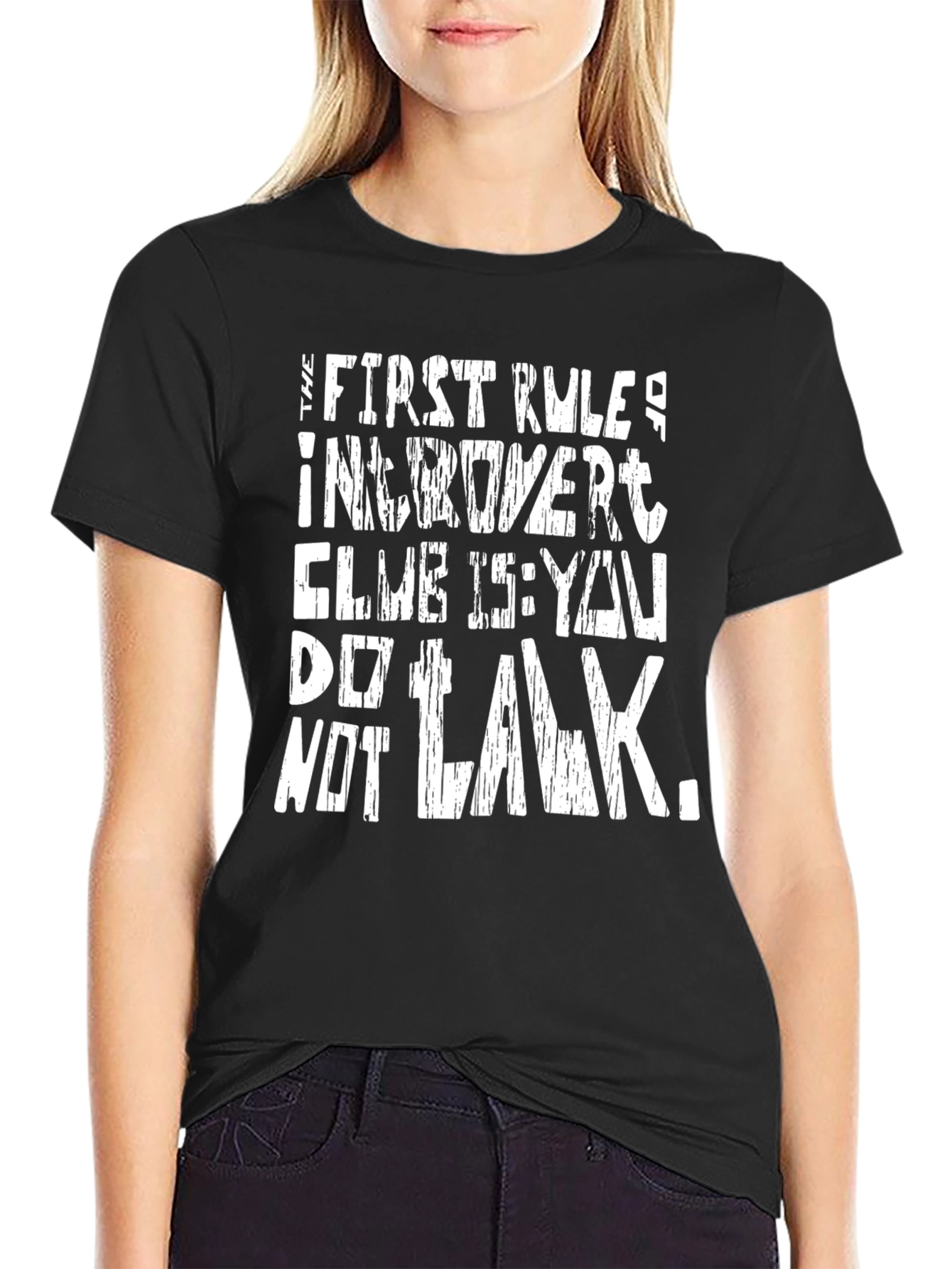 Introvert Club Rule T-Shirt - Funny Graphic Tee