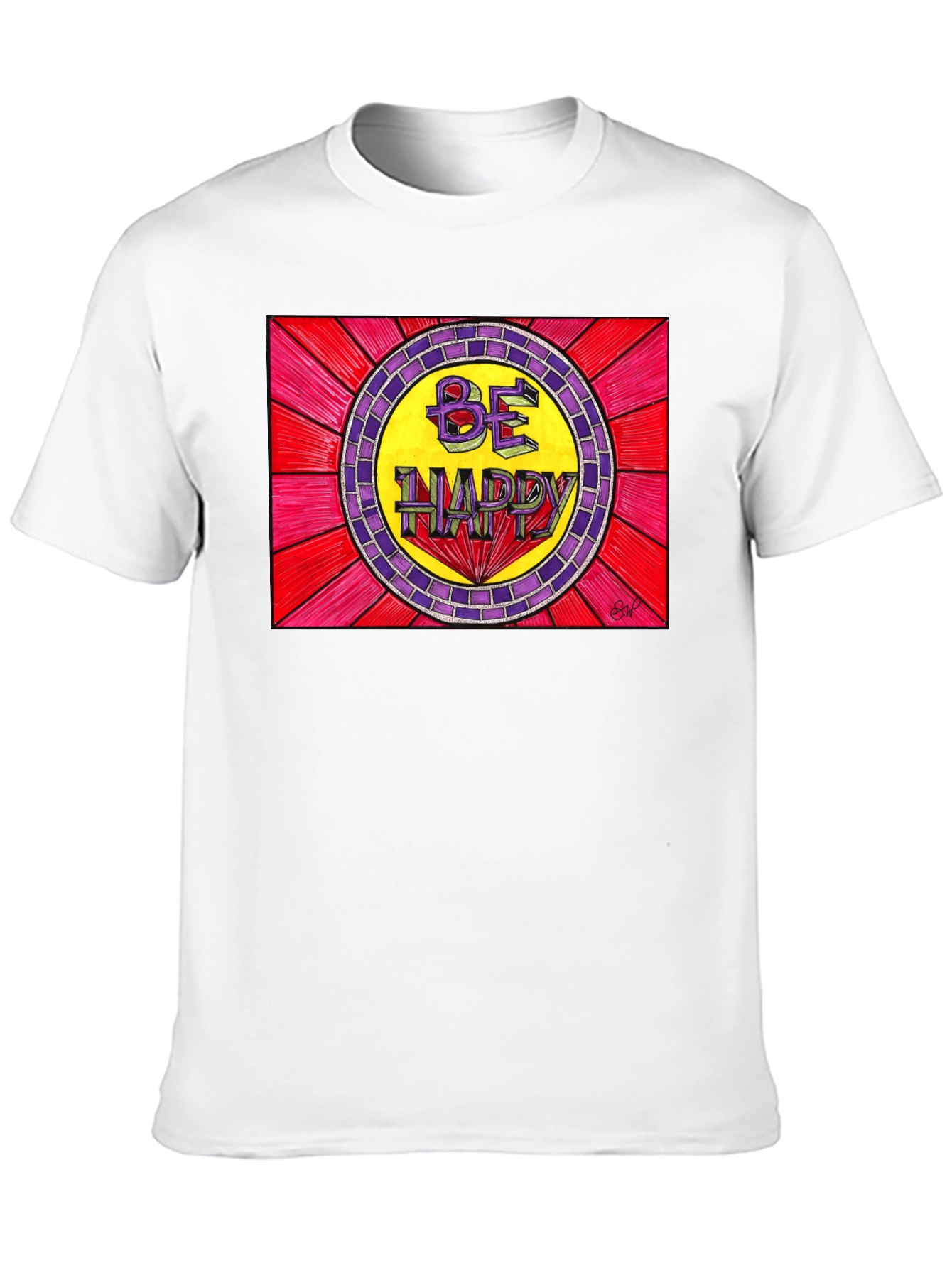 Be Happy Graphic Tee - Positive Vibes T-Shirt