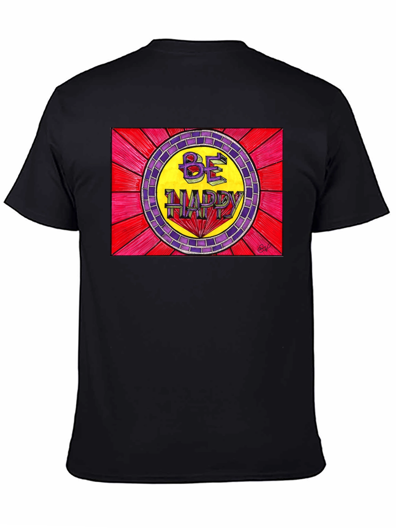 Be Happy Graphic Tee - Positive Vibes T-Shirt