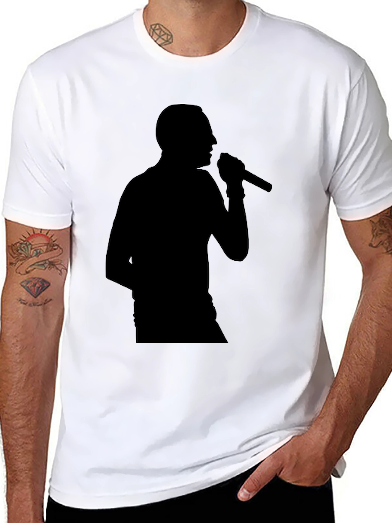 Silhouette Singer Graphic Tee