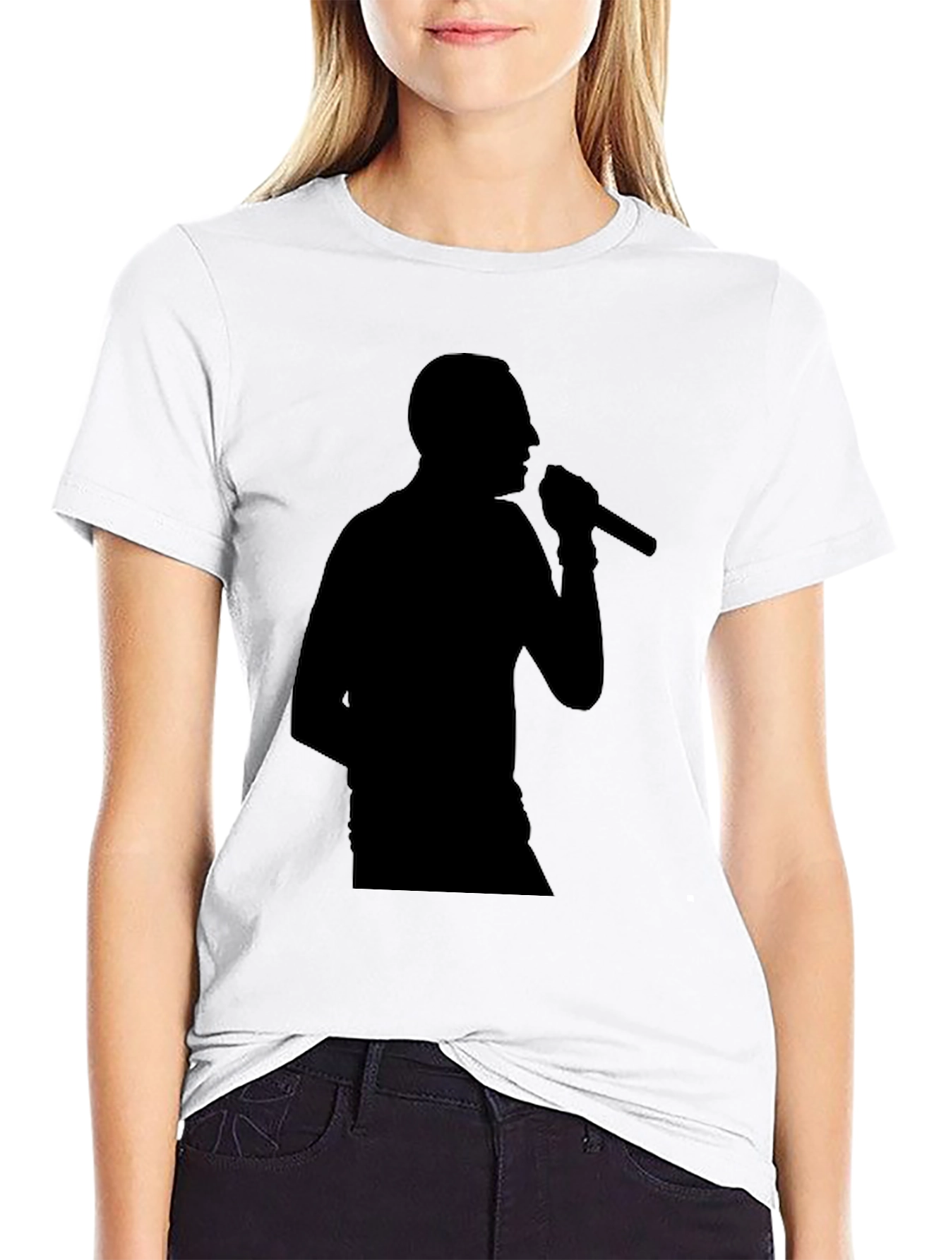 Silhouette Singer Graphic Tee