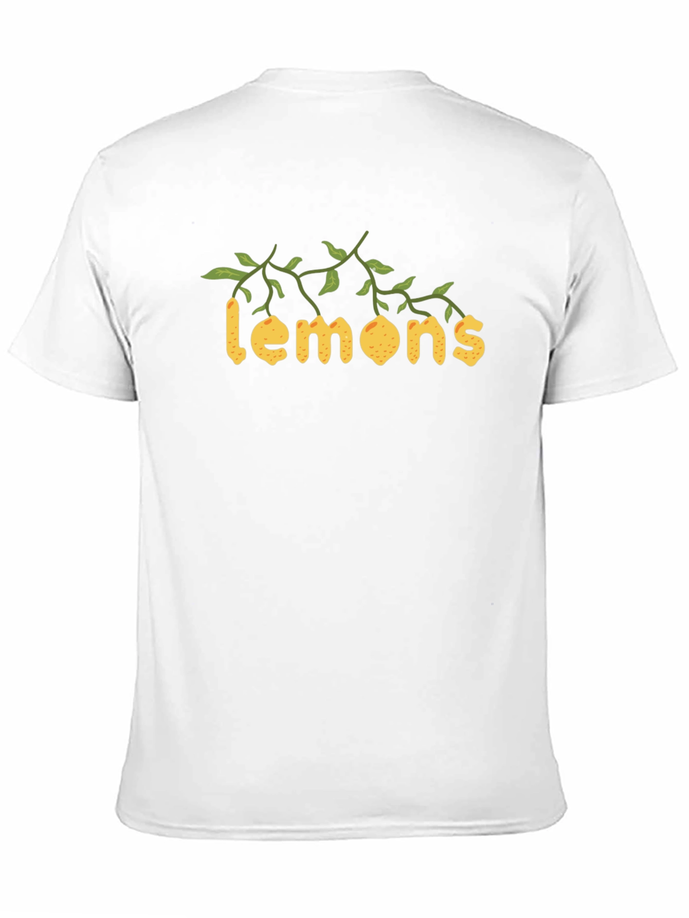 Lemons Graphic Black Cotton T-Shirt