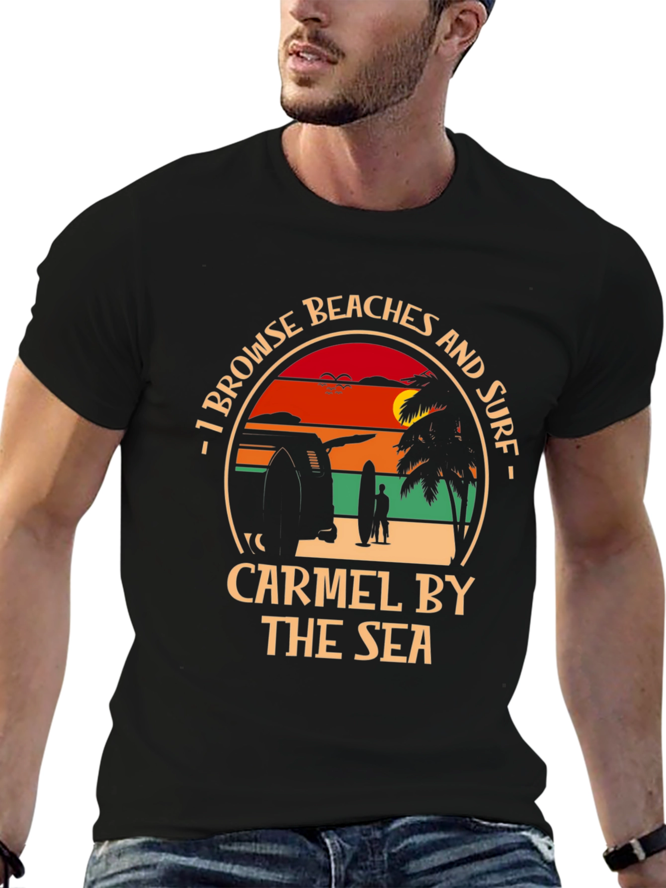 Carmel by the Sea Beach Surf T-Shirt