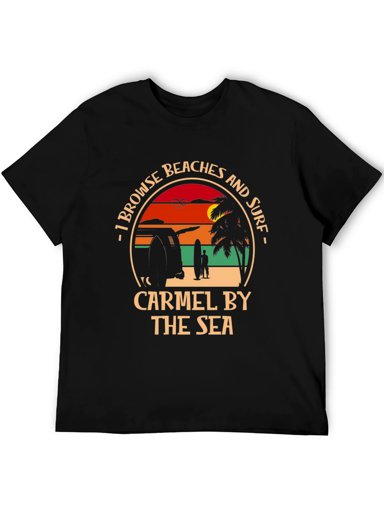 Carmel by the Sea Beach Surf T-Shirt